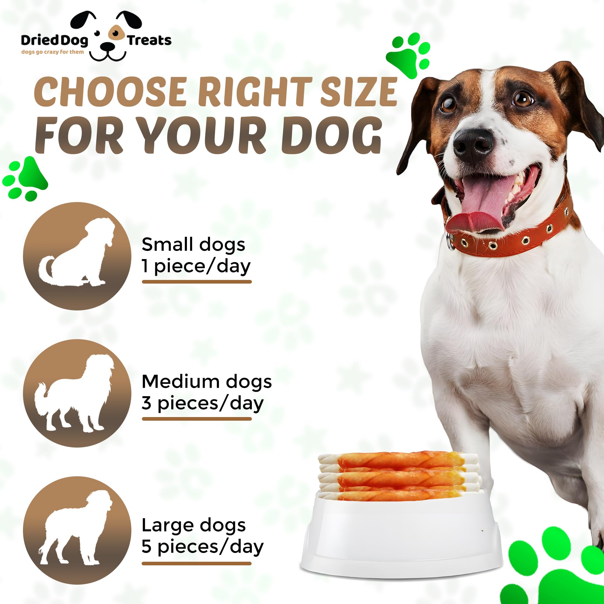 Natural Soft Chicken Wrapped Rawhide Dog Chews - Healthy Chicken Twists for Dogs - Long-Lasting Dental Dog Treats for Puppies & Adult Dogs - Perfect for Training, Teething & Chewing Needs