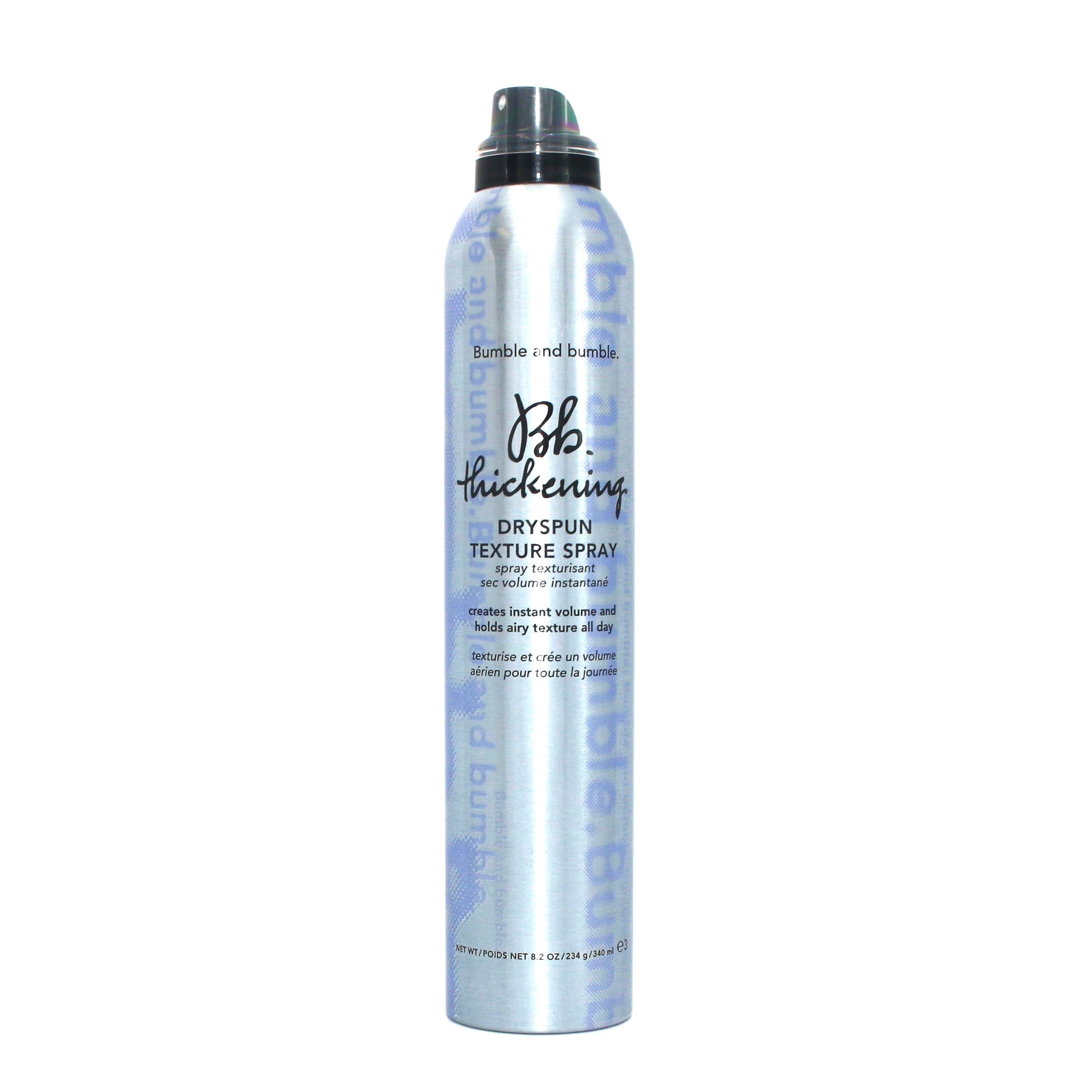 Bumble and Bumble Thickening Dryspun Texture Spray 8.2 oz - Volumizing Hair Styler for Fine & Thin Hair - Perfect for Beach Waves & Everyday Volume Boost
