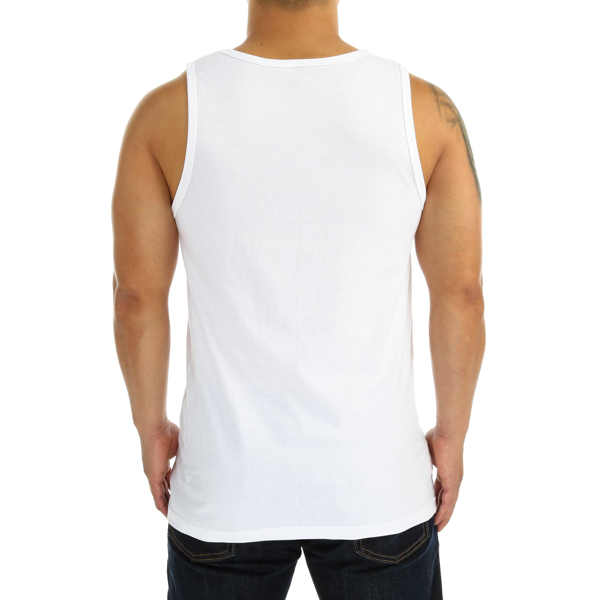 New Star Solid Tank Top for Women - Soft Breathable Cotton White Sleeveless Shirt - Perfect for Gym, Yoga, and Summer Outfits