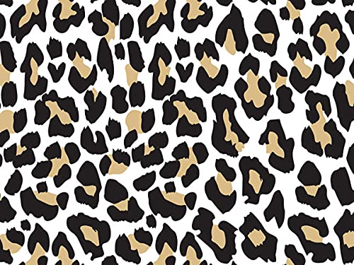 Golden Leopard Print Wrapping Paper Roll 24
