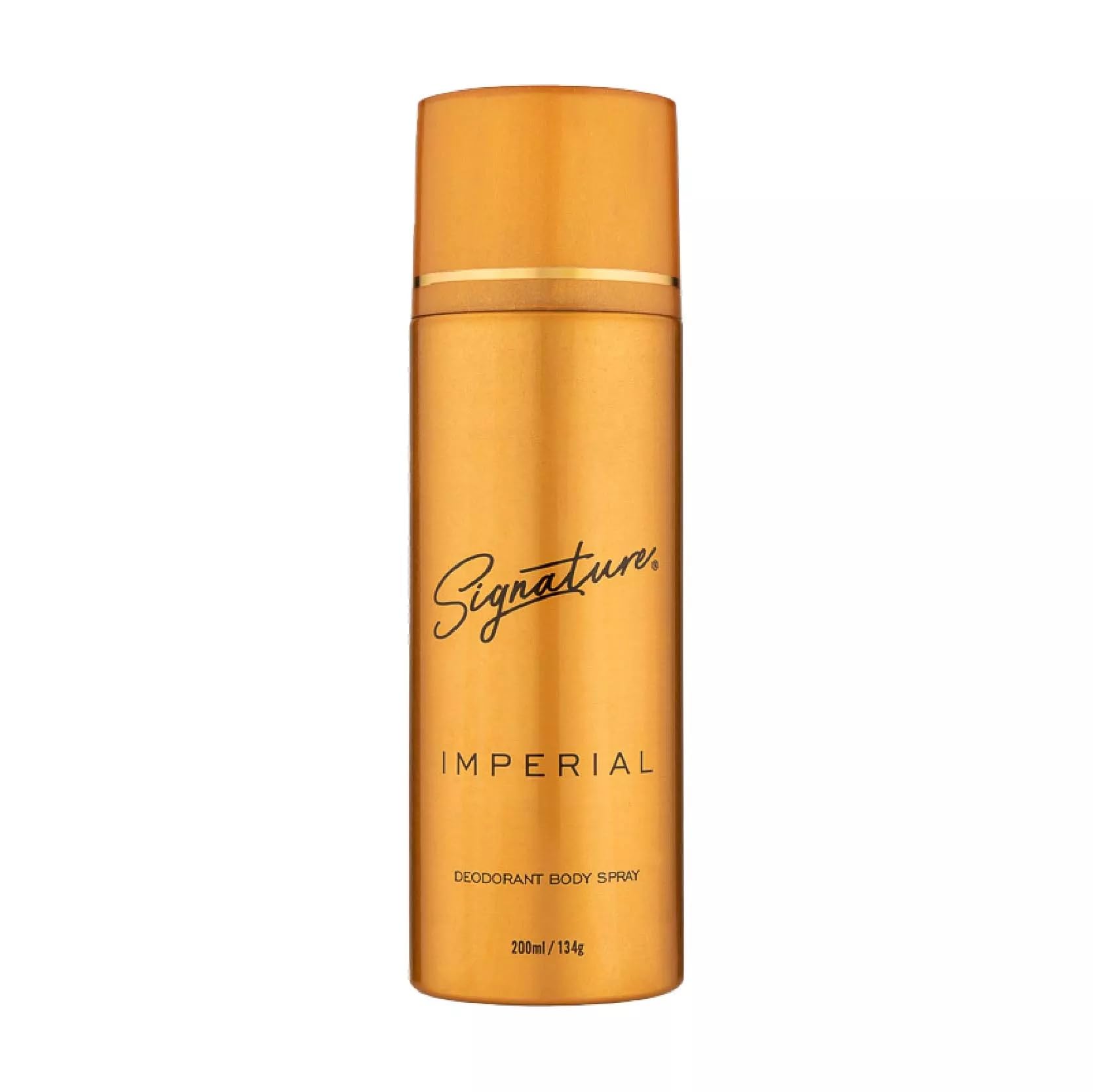 Signature Deodorant Body Spray - Imperial | Aromatic Aquatic Cologne for Men & Women | 48-Hour Odor Protection | Natural Skin-Friendly Formula | Unisex Long-Lasting Fragrance | 200ml Travel Size | Perfect for Gym, Office & Daily Freshness