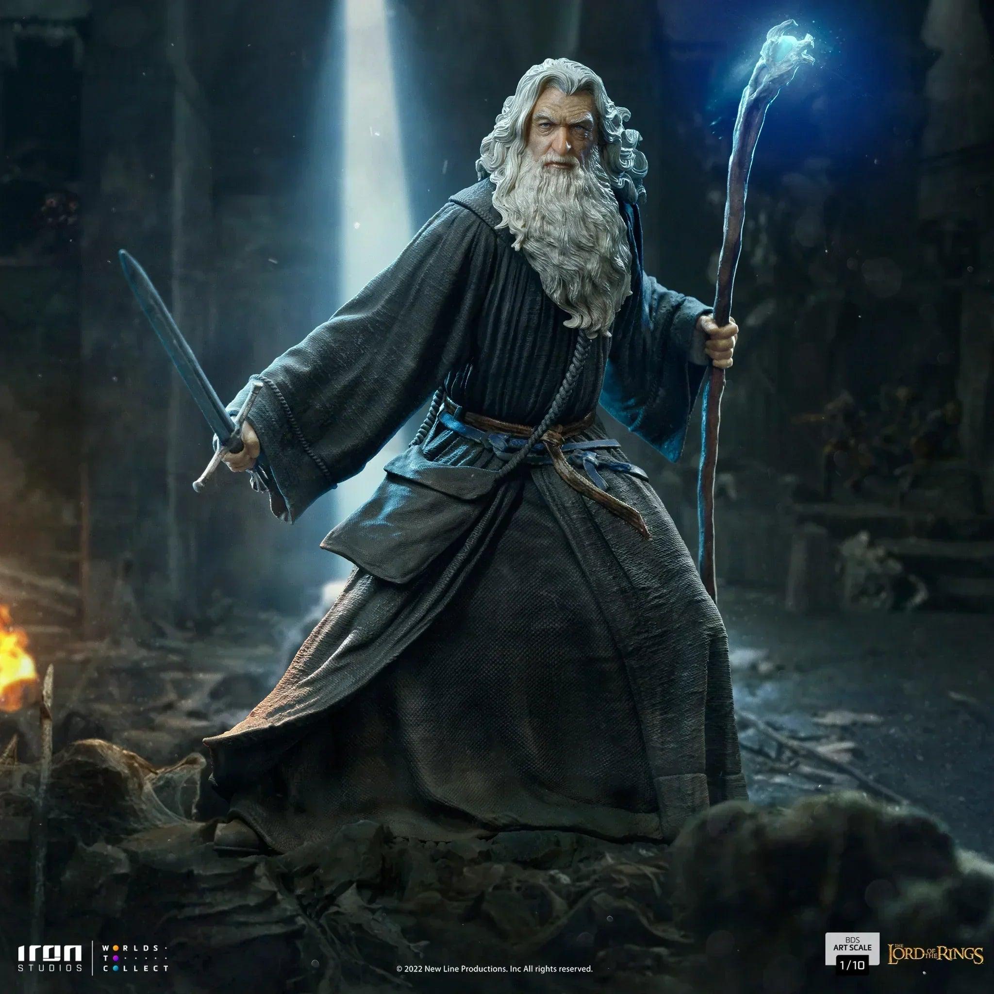 Iron Studios The Lord of The Rings Gandalf BDS Art Scale 1/10 Statue - Premium Collectible Figure for Display & Home Decor