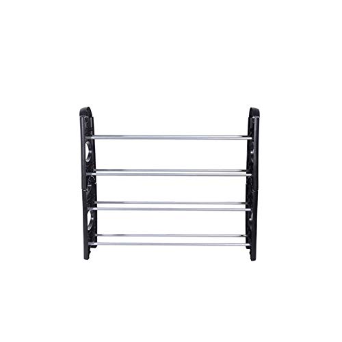 4-Tier Shoe Rack Organizer - Sturdy Shoe Storage Shelf for Closet, Entryway & Bedroom | Space-Saving Shoe Tower with Modern Design for Sneakers, Boots & Heels