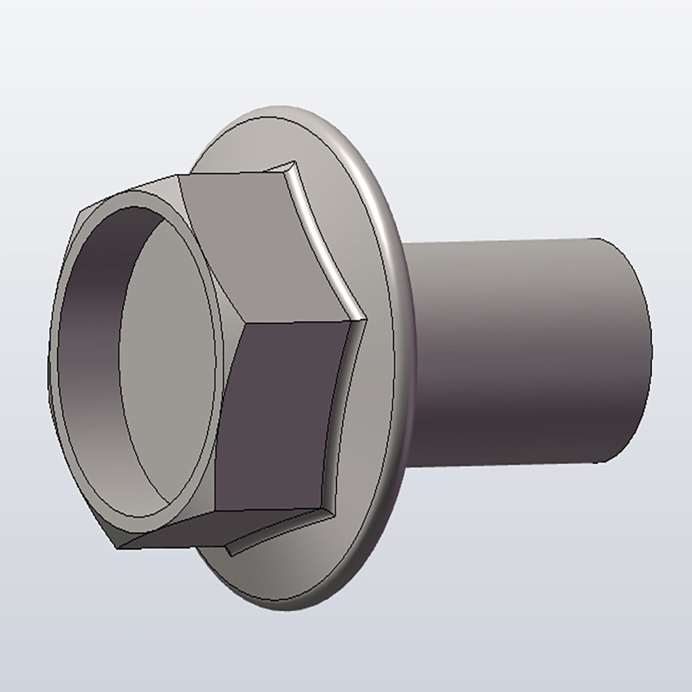 DP2501A 37 Hex Head Flange Screw - High Strength Stainless Steel Bolt for Automotive, Machinery & Construction Use