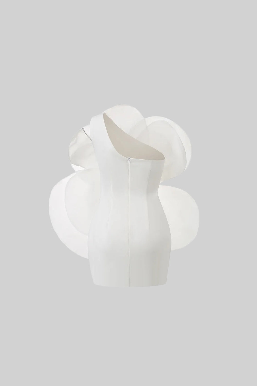 3D Voluminous Organza Floral Mini Dress for Women - Elegant White Summer Party Cocktail Dress for Weddings, Dates & Special Occasions