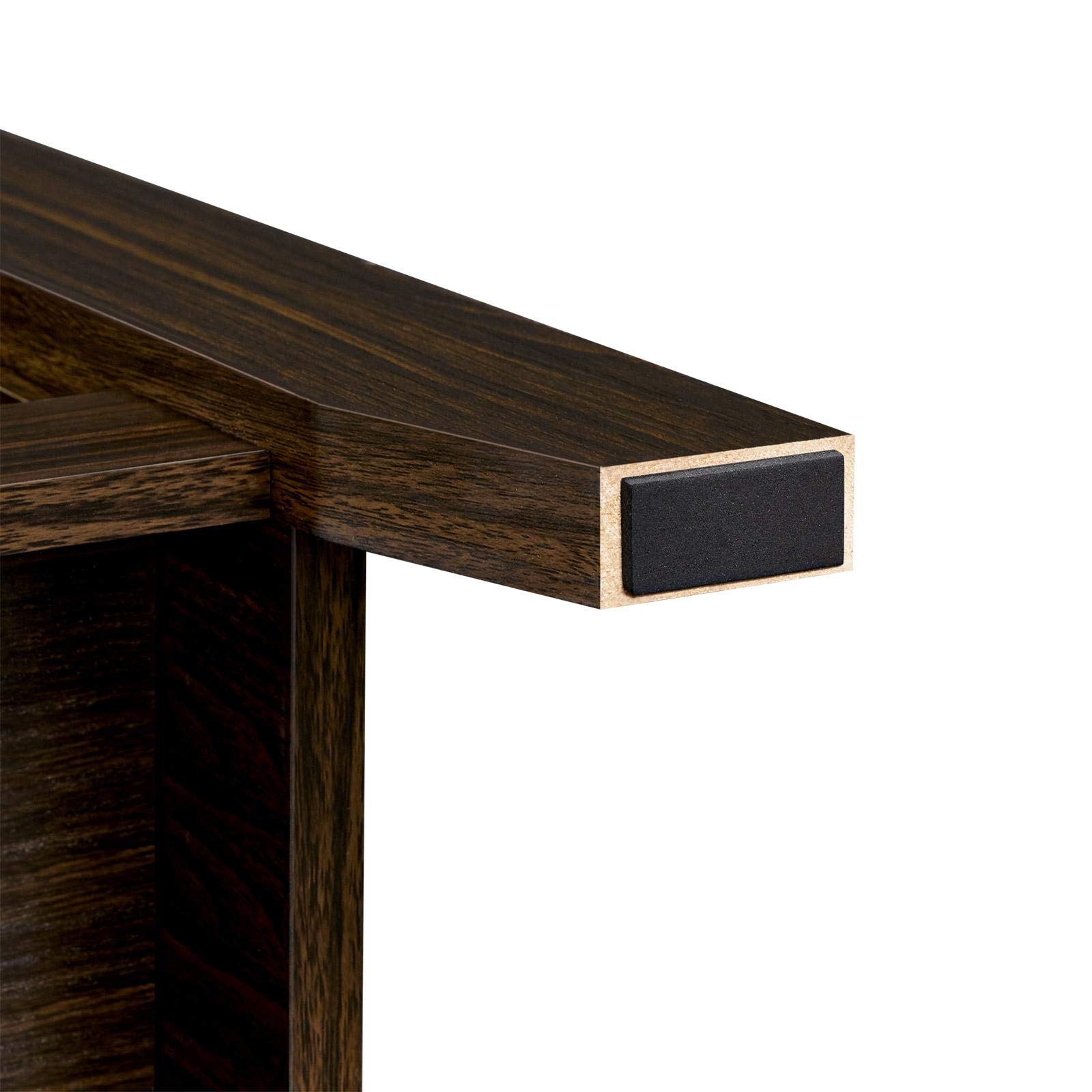 Topeakmart Lift Top Coffee Table with Hidden Storage & 2 Open Shelves - Adjustable Tabletop Living Room Center Table in Espresso Brown | Perfect for Small Spaces, TV Snacks & Remote Storage