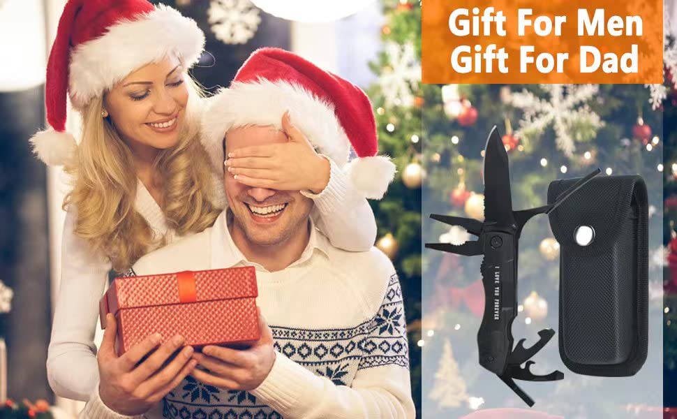 Best Multitool Pliers & Folding Pocket Knife - 18-in-1 Survival Camping Tool for Hiking, Outdoor Adventures - Cool Gadgets & Unique Birthday Gifts for Men, Dad, Husband (Perfect for Camping, Emergency Kits & Everyday Carry)