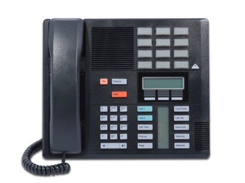 Refurbished Meridian M7310 Black Office Phone - Reliable Business Communication for Call Centers & Home Offices
