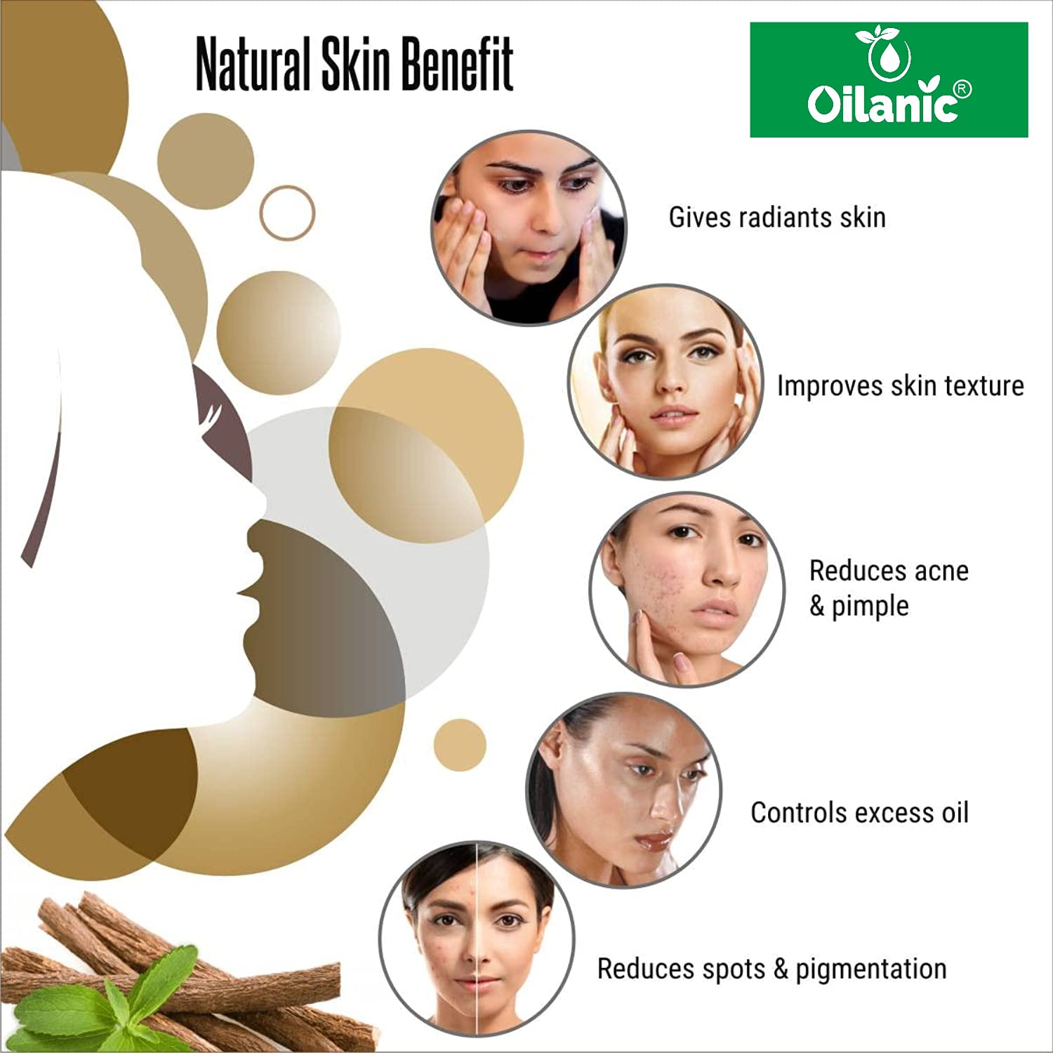 Oilanic 100% Pure Natural Licorice Root Powder (Mulethi) - Skin & Hair Care Combo Pack (2x200g) | Brightens Skin, Reduces Dark Spots & Promotes Hair Growth