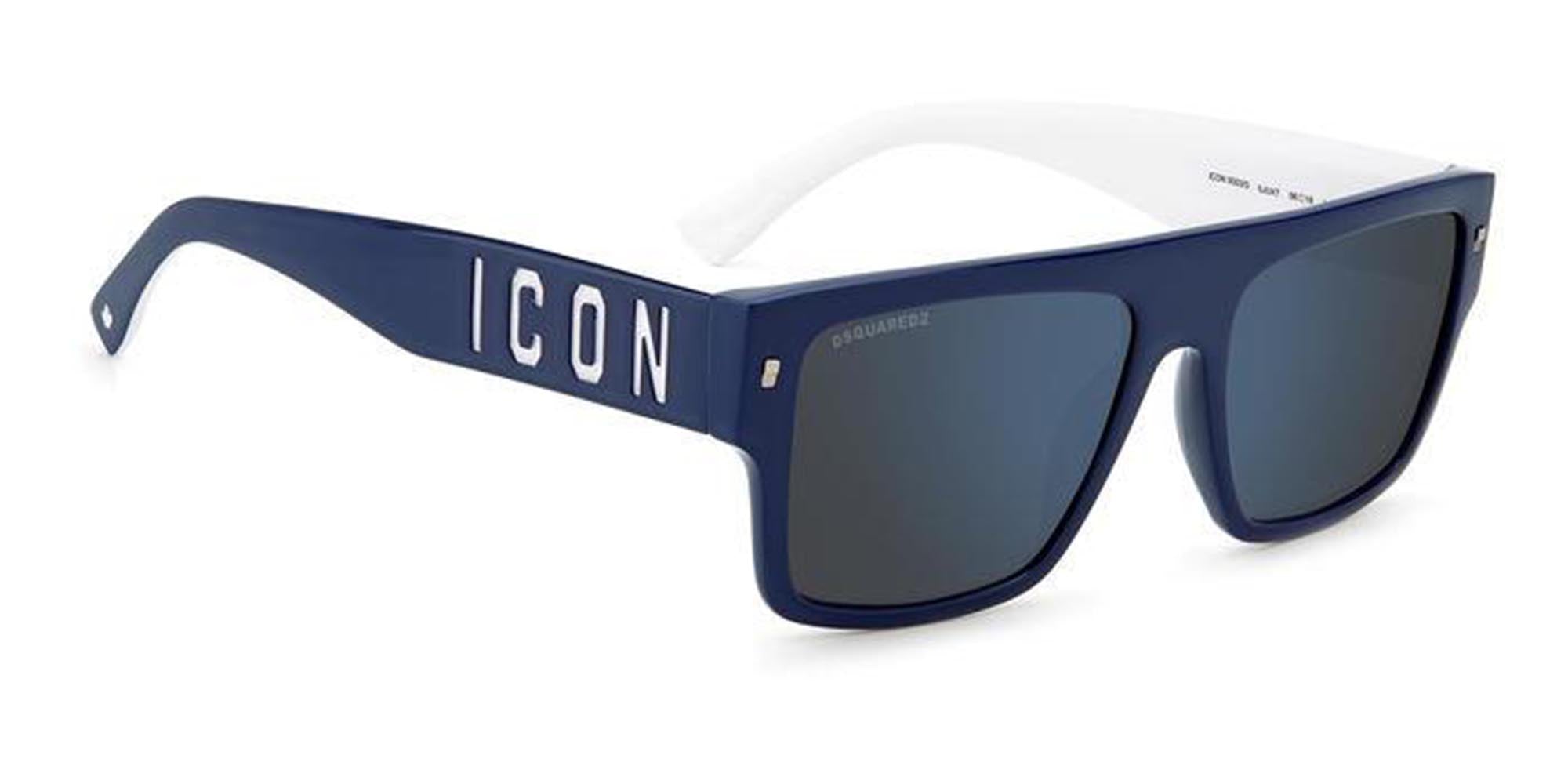 DSQUARED2 Icon 0003/S Sunglasses - Polarized UV Protection Aviator Style for Men & Women - Perfect for Driving, Beach, and Outdoor Activities