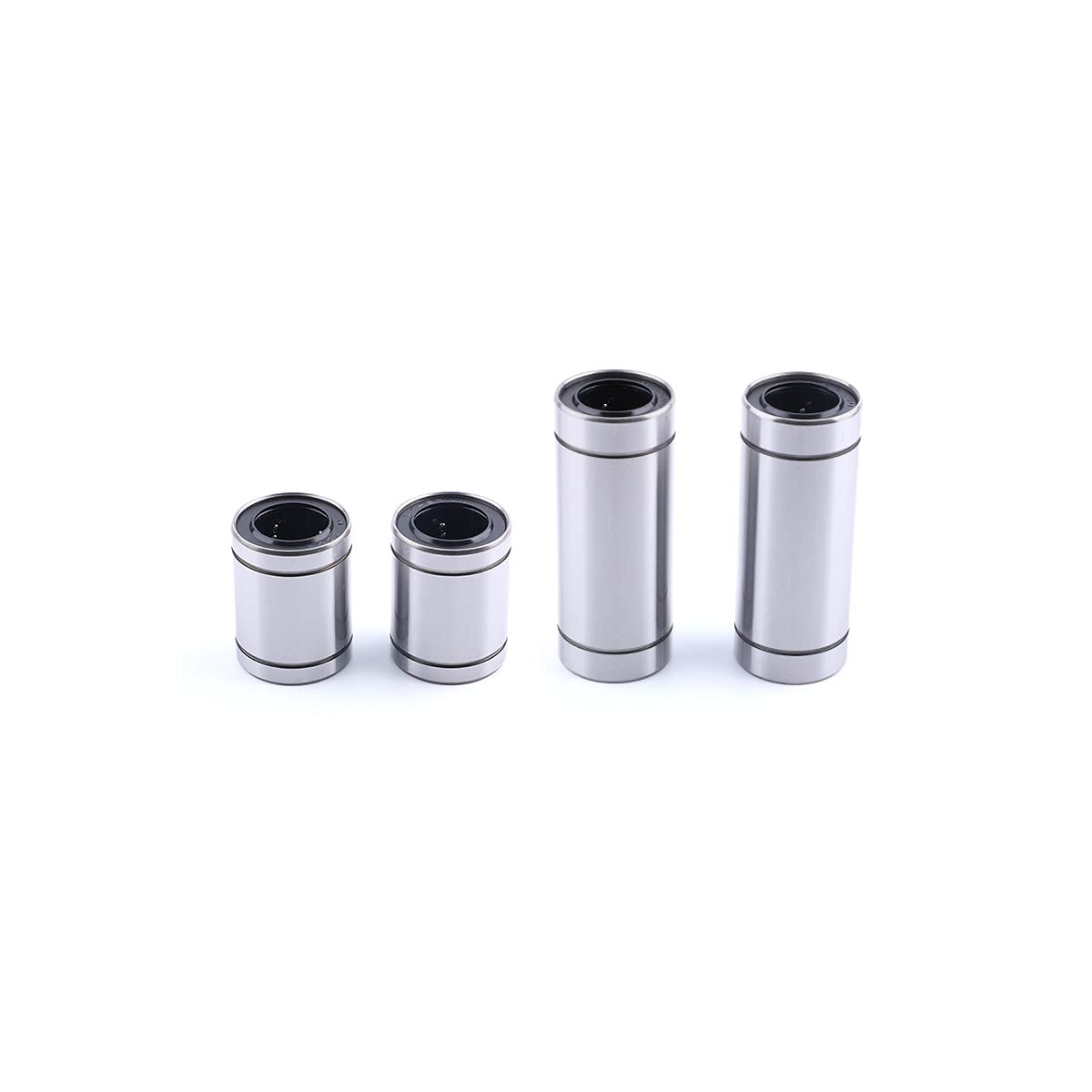 LM3LUU Linear Ball Bearing 3mm Bore Dia 7mm OD 19mm Width - Silver (2 Pack) for CNC Machines, 3D Printers & Mechanical Sliding Tables - Perfect for Precision Motion Control in Automation & Robotics
