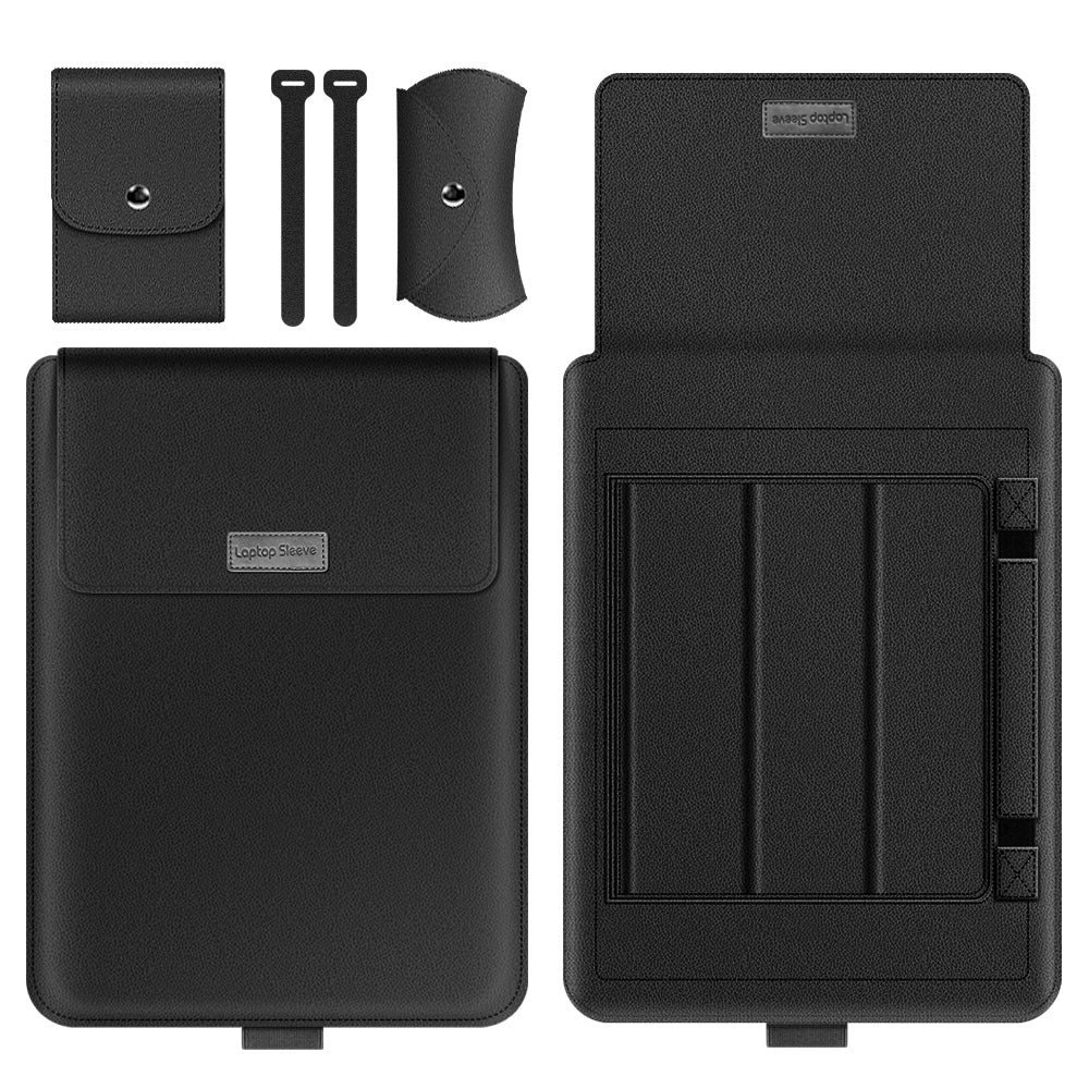 Premium Laptop Sleeve with Foldable Stand - Protective Case for 13-15 Inch MacBook & Windows Laptops - Perfect for Office, Travel & School Use