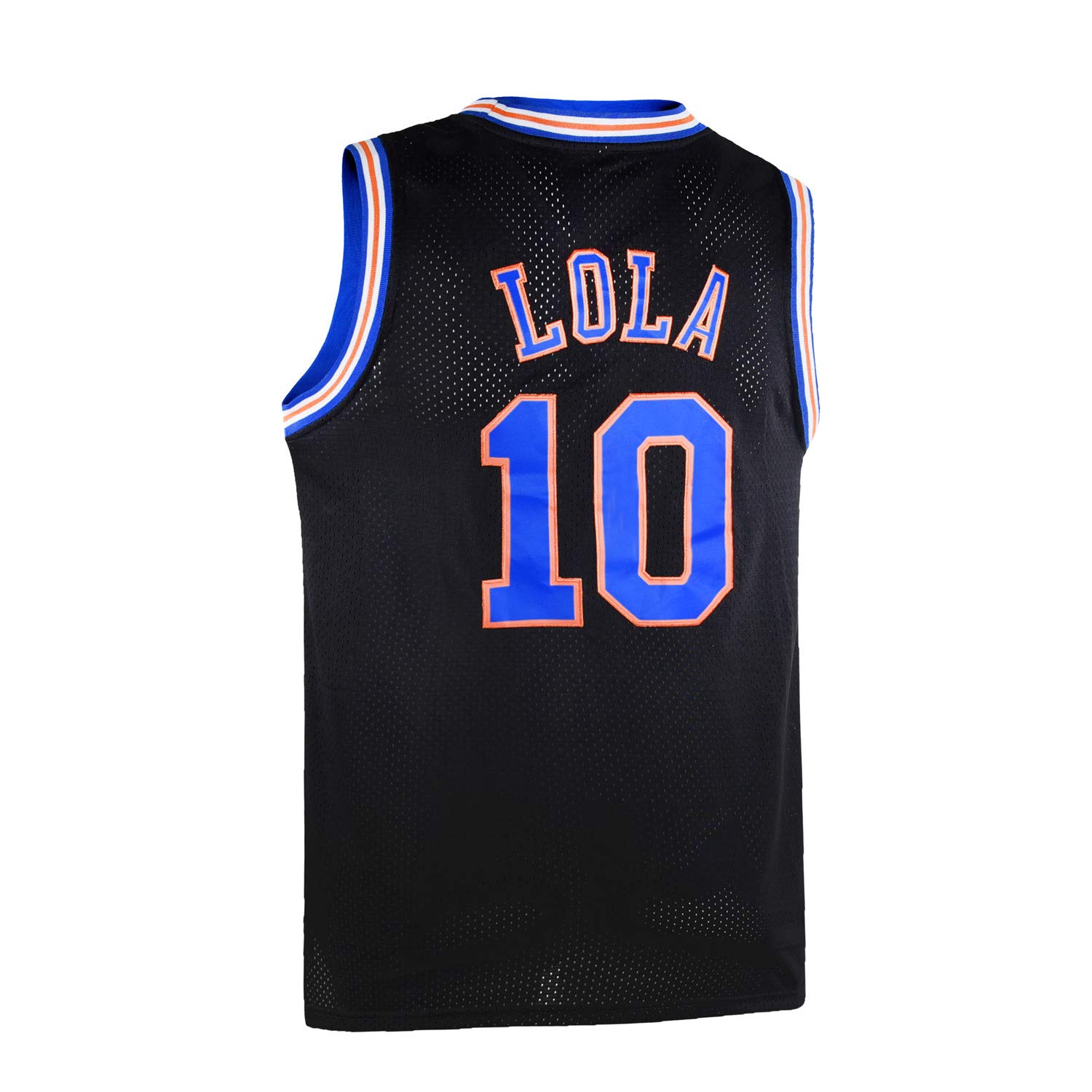 Lola Bunny #10 Space Jam Basketball Jersey for Men - White/Black, Sizes S-XXL - Perfect for NBA Games, Cosplay & Fan Events
