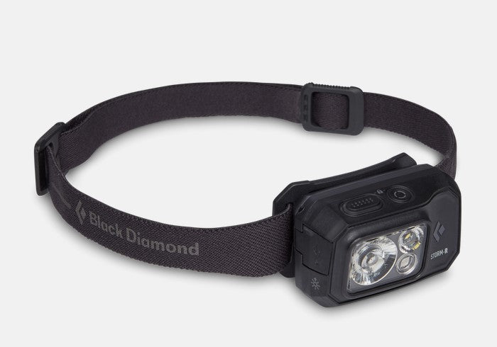 Black Diamond Storm 500 R Headlamp - 400 Lumen Rechargeable Headlight for Hiking, Camping & Outdoor Adventures - Waterproof LED Head Torch for Running, Climbing & Emergency Use