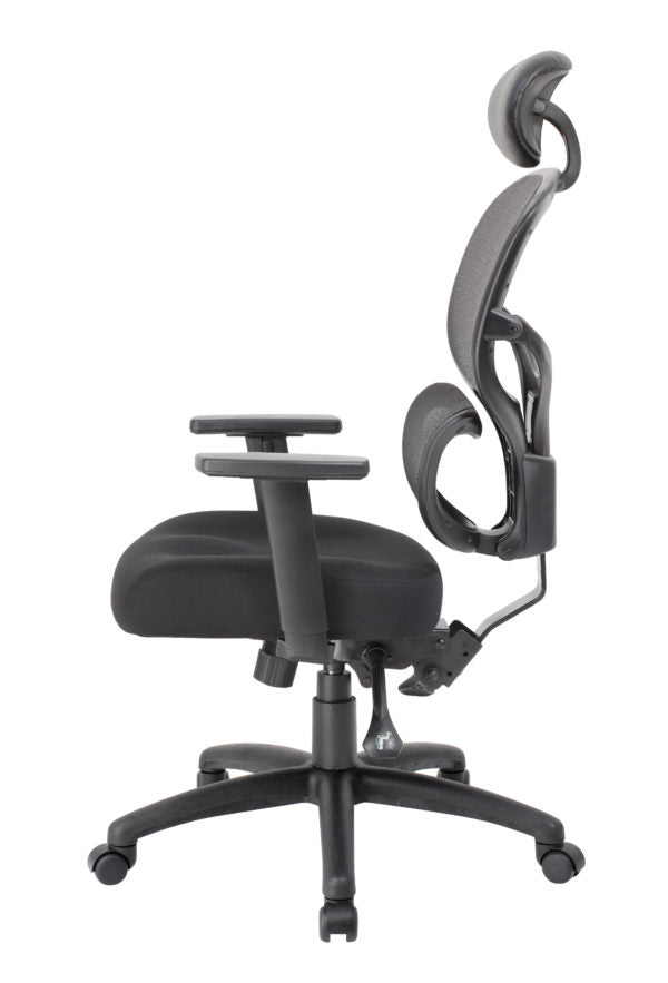 Boss Mesh Back Ergonomic Office Chair B6338 - Adjustable Lumbar Support & Breathable Design for Home & Office Workspaces