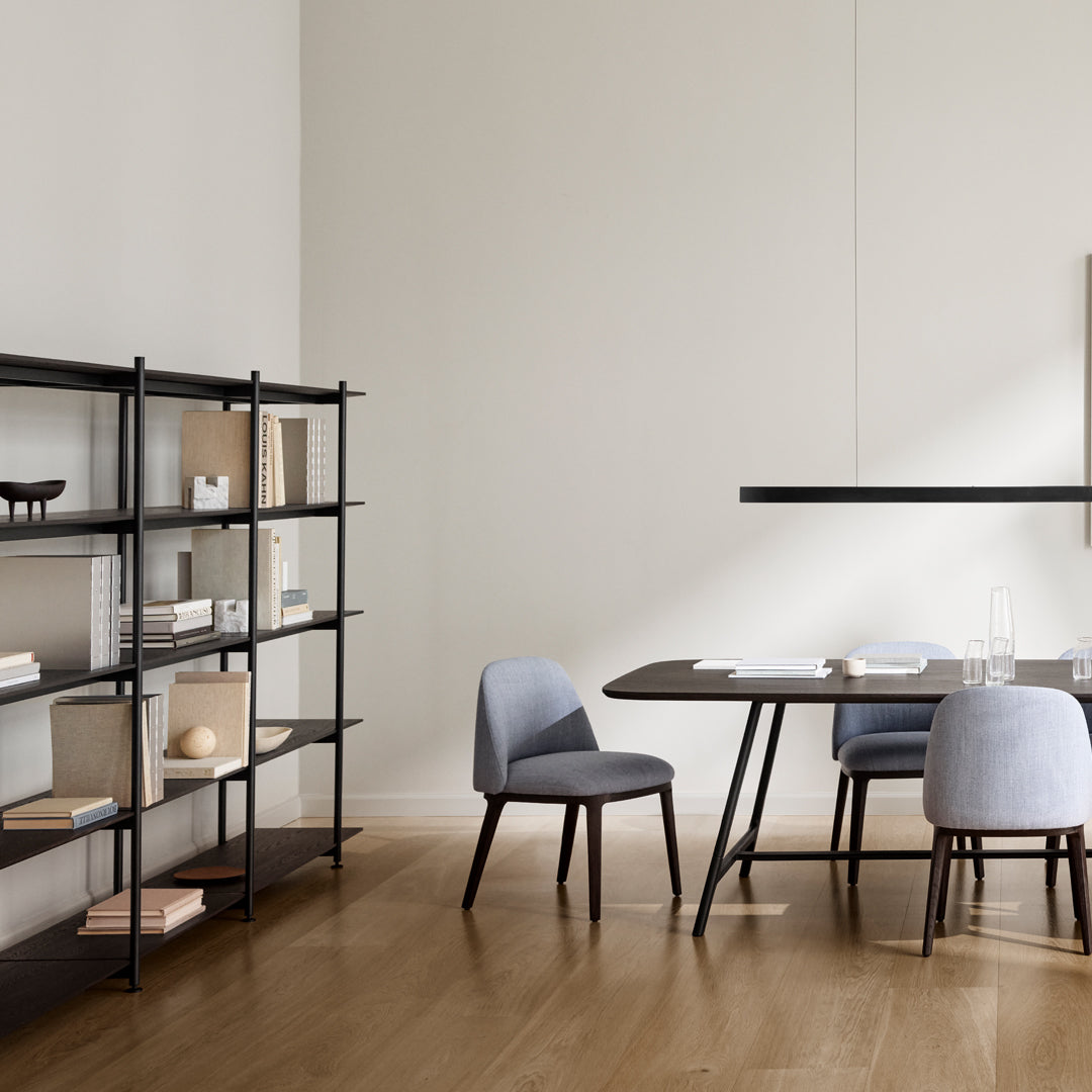 Jonas Wagell Modern Formal Shelving Unit - Wendelbo Style Bookshelf for Living Room, Office & Library Storage