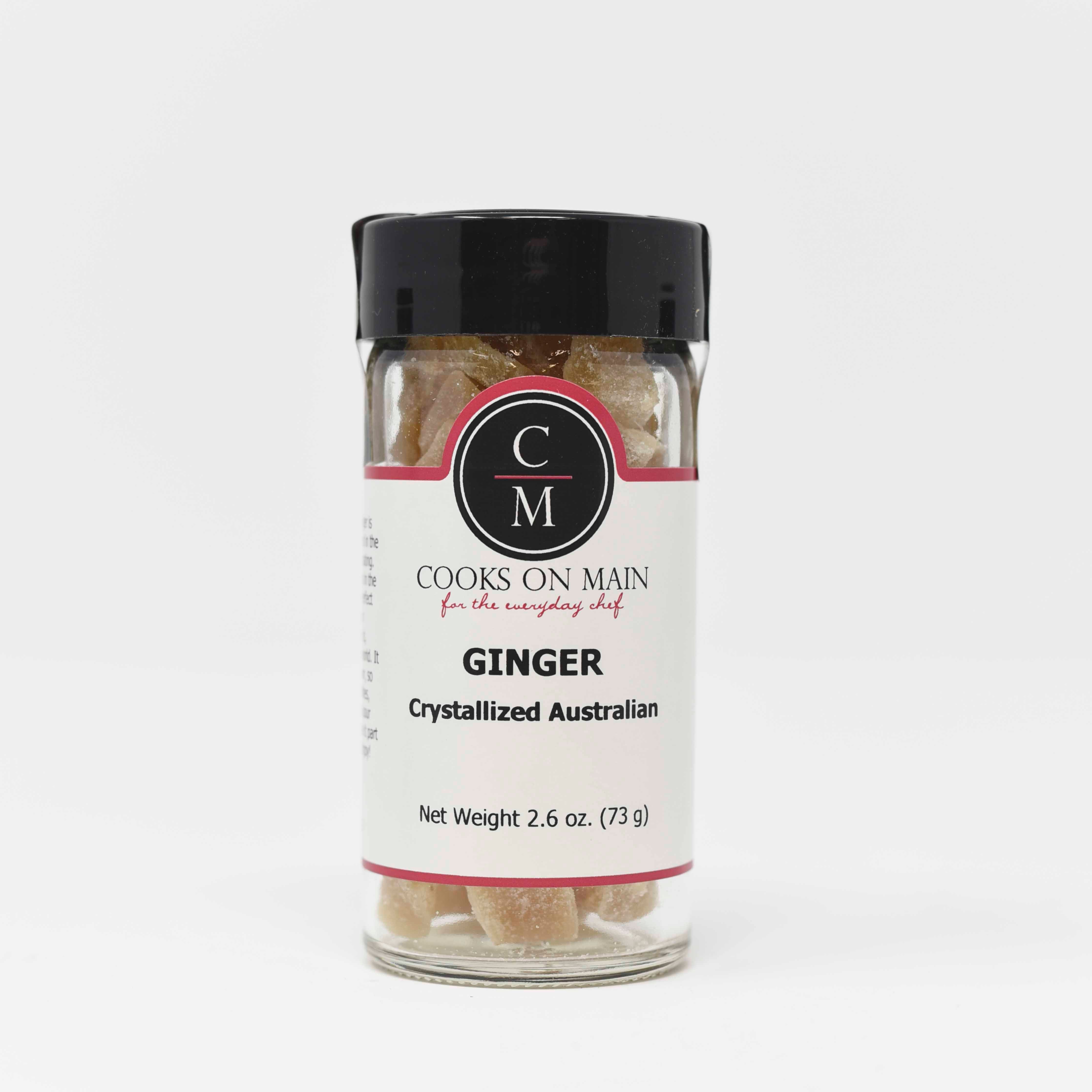 Premium Crystallized Australian Ginger - Natural Sweet & Spicy Candied Ginger for Baking, Cooking & Healthy Snacking