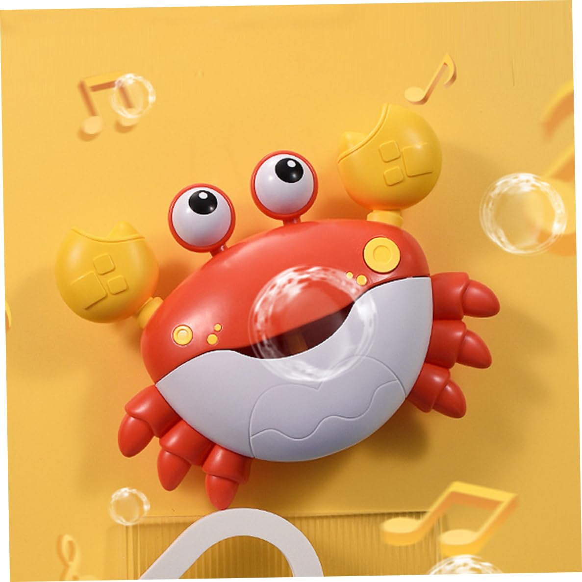**Red Crab Bubble Bath Toy with Music - No Battery Baby Bath Bubble Maker for Toddlers 3+ Years - Fun Bath Time Toy for Boys & Girls - Perfect for Sensory Play & Water Play Activities**