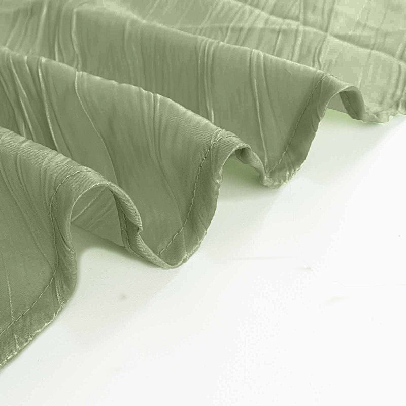 12-Pack 108-Inch Metallic Accordion Crinkled Taffeta Table Runner for Wedding, Party, Holiday & Home Decor - Elegant Dining Table Decorations