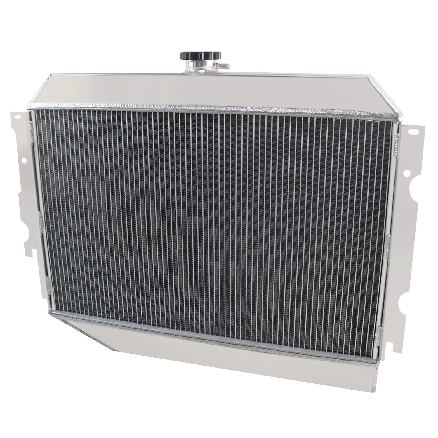 1970-1974 Dodge Challenger Mopar Small Block V8 Aluminum Radiator - 3 Row All-Aluminum Cooling System with Shroud Fan & Thermostat Relay Kit | Perfect for Classic Car Restoration, Hot Rod Upgrades & High-Performance Cooling Solutions