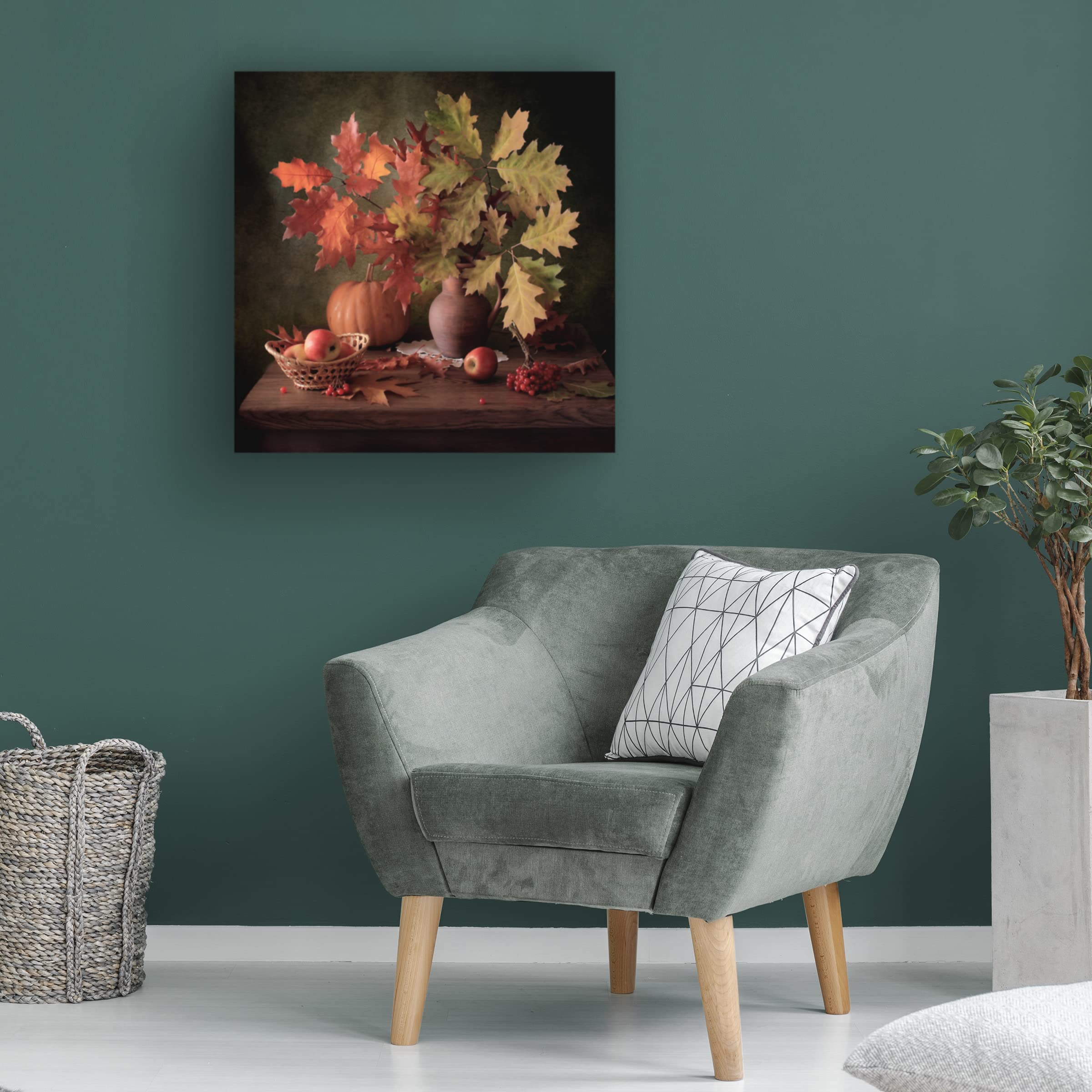 Trademark Fine Art 'Autumn Still Life' Canvas Wall Art Print by Tatyana Skorokhod - Fall Home Decor for Living Room, Bedroom & Office