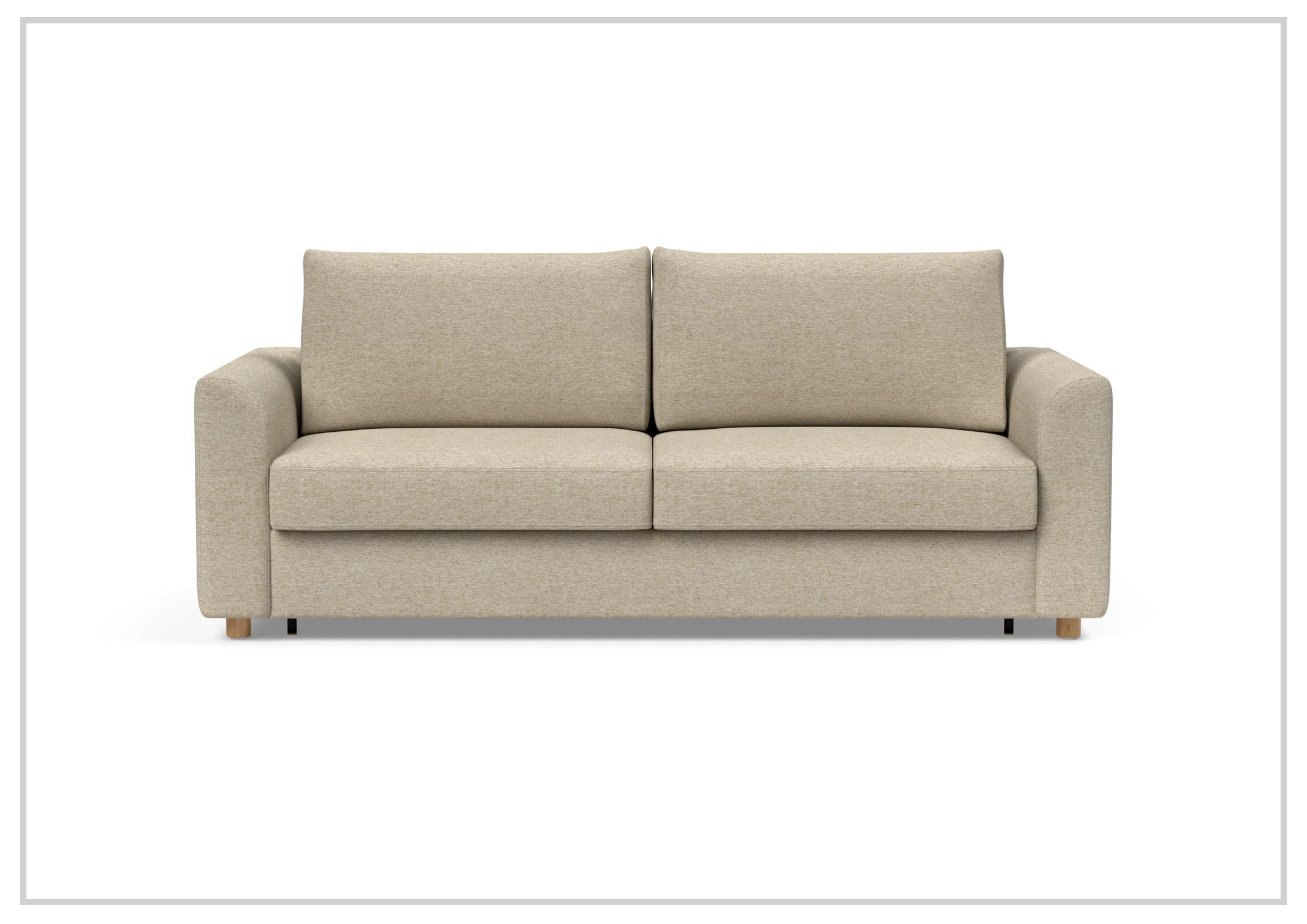 Innovation Living Neah Fabric 2-Seater King Size Sleeper Sofa Bed - Convertible Comfort for Small Spaces & Guest Rooms