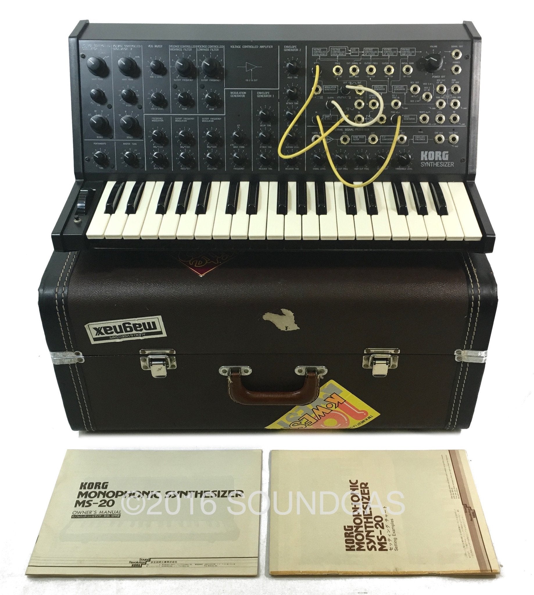 KORG MS-20 Mark 1 Analog Synthesizer with Original Hard Case - Perfect for Music Production, Live Performances & Studio Recording
