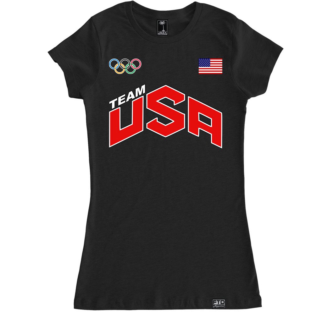 FTD Apparel Women's American Flag Graphic T-Shirt - Comfortable Casual USA Patriotic Tee for Everyday Wear, Fourth of July & Summer Outfits