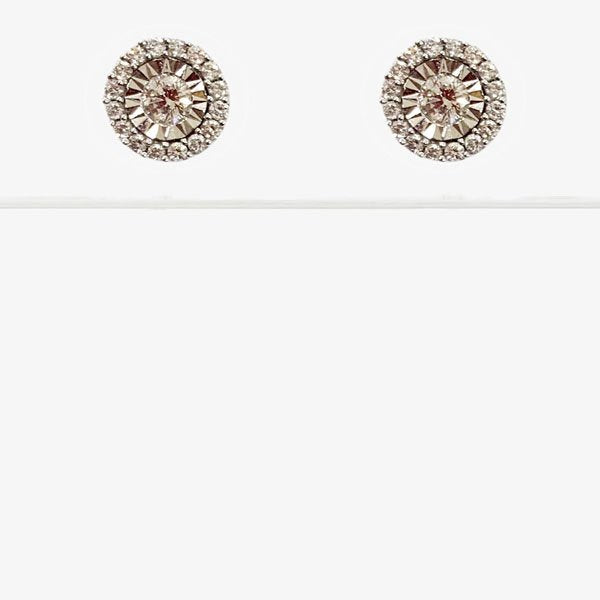 14K White Gold Diamond Stud Earrings for Women - Elegant & Timeless Jewelry Gift for Anniversary, Wedding, or Special Occasion