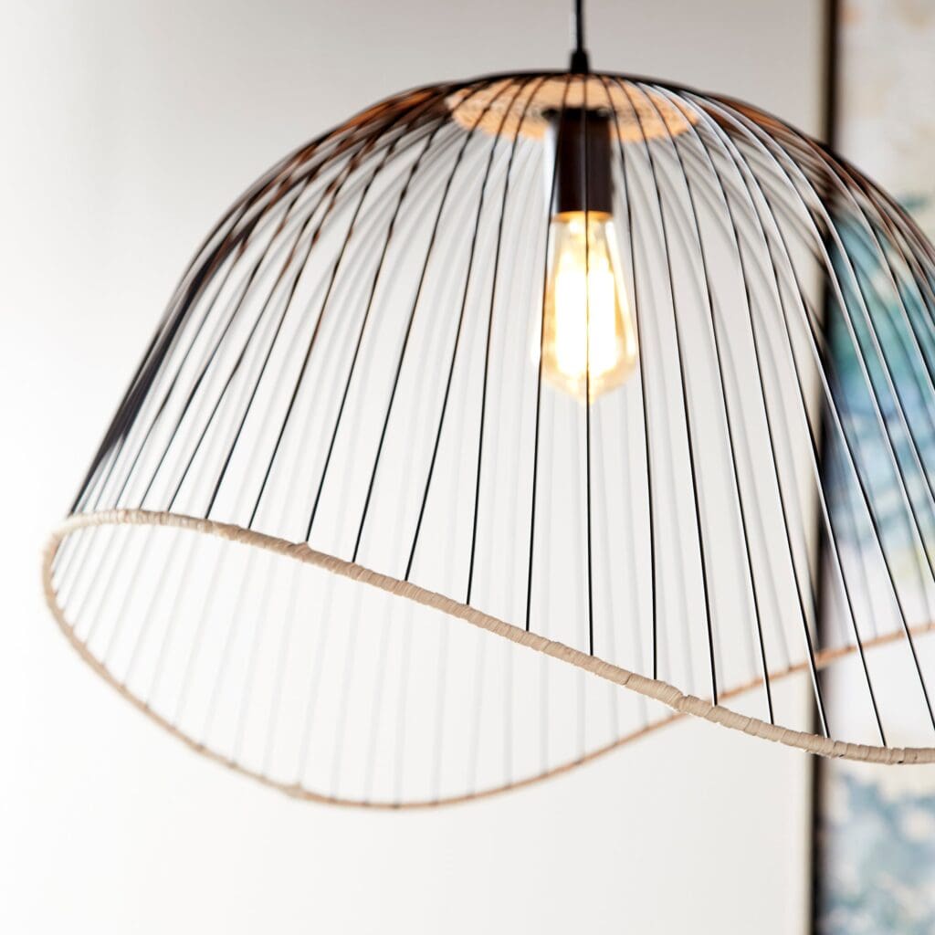 Cyan Design 10795 Cloak Pendant Light Fixture - Matte Black Finish Modern Ceiling Light for Dining Room, Bedroom, or Living Room