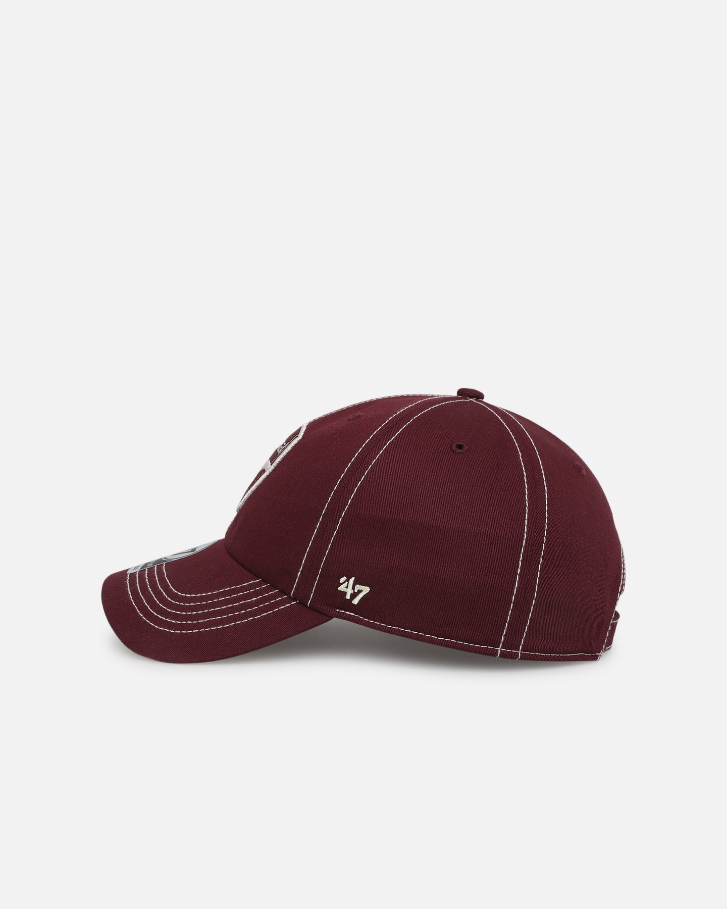 47 Brand Arsenal FC 47 Clean Up Adjustable Strapback Cap - Dark Maroon for Men & Women | Perfect for Football Fans, Game Day & Casual Wear