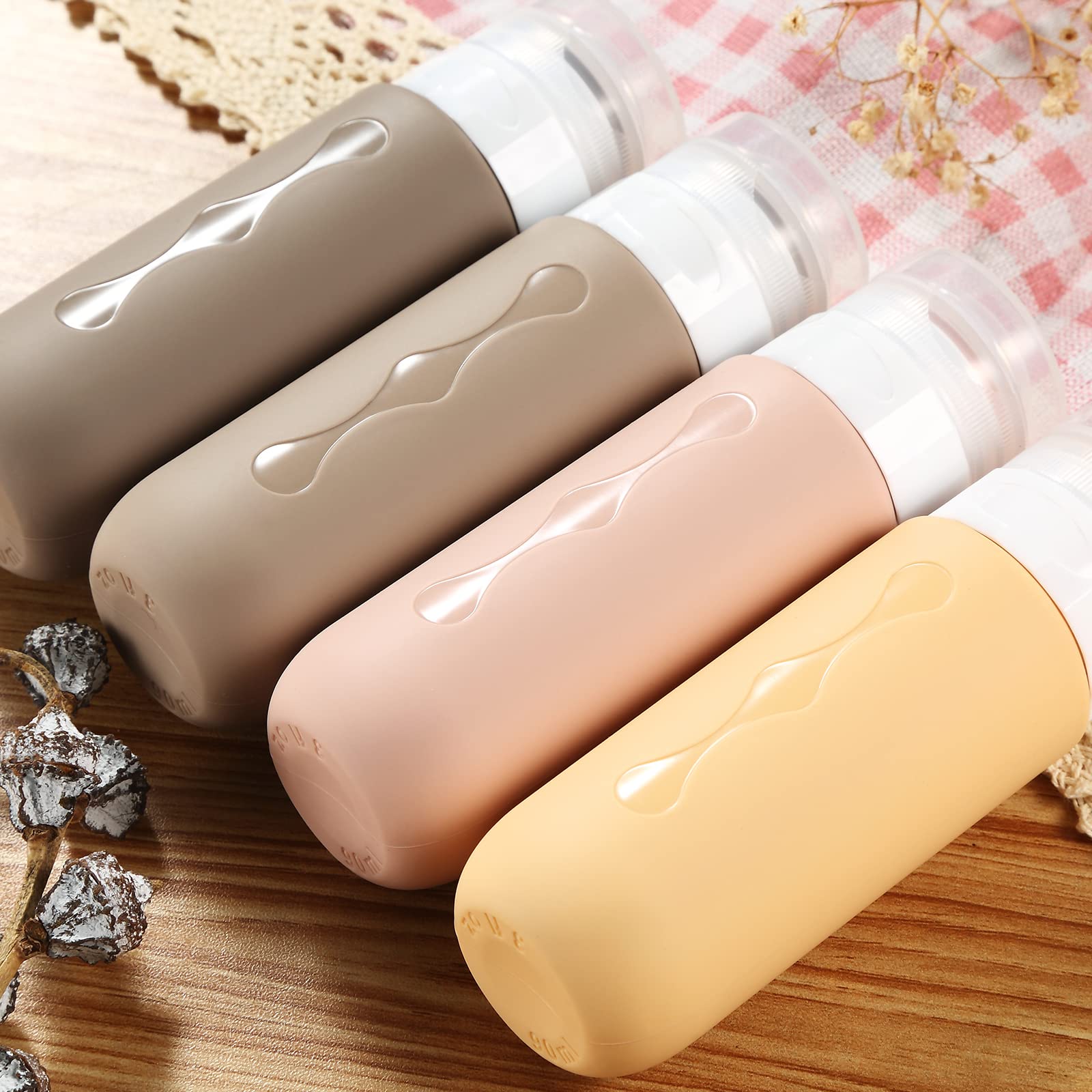 TSA Approved Travel Bottles for Toiletries - 3oz (90ml) Leak Proof, BPA Free Refillable Containers for Shampoo, Lotion & Soap | Perfect for Air Travel, Gym & Vacation Essentials