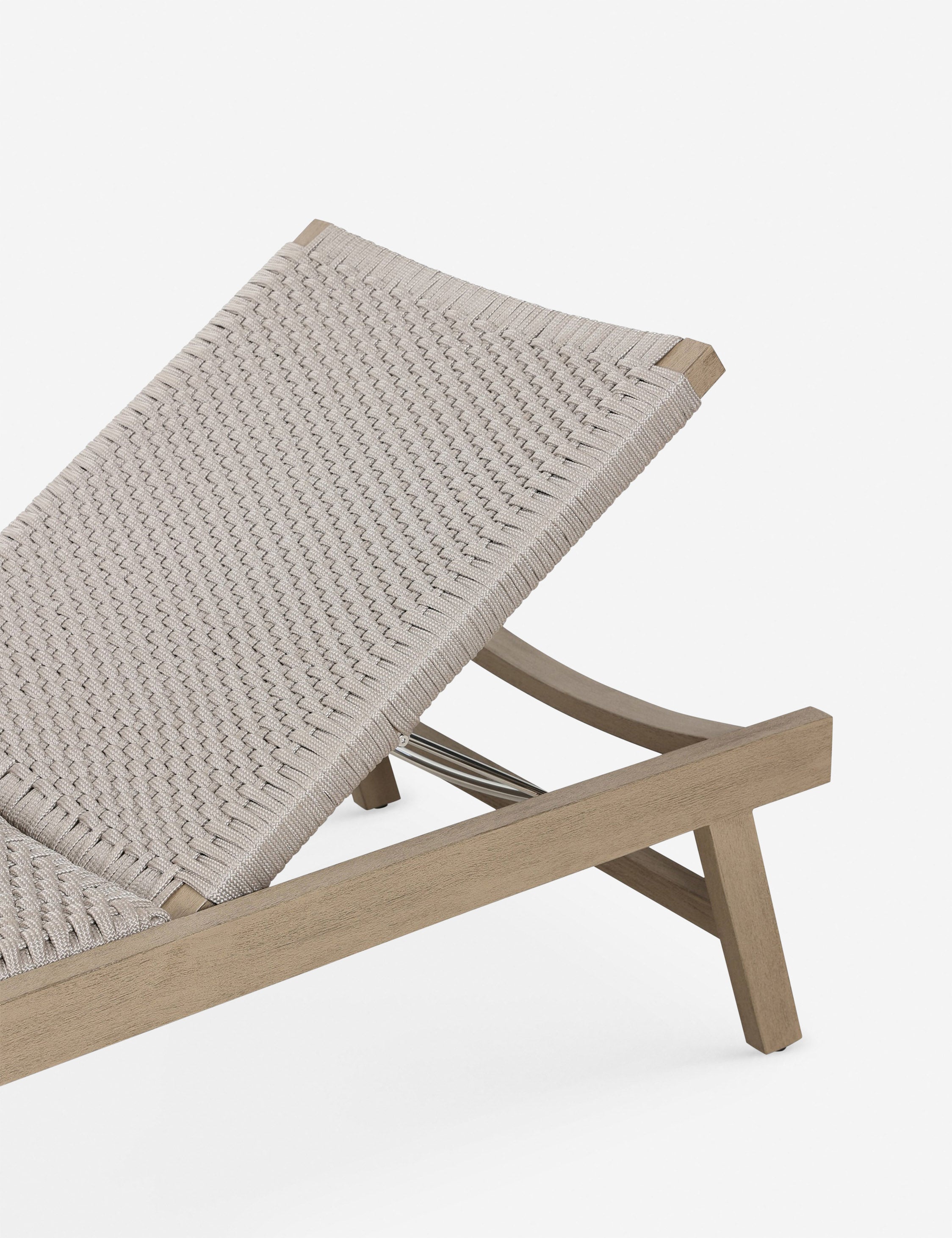 Delmar Indoor Outdoor Chaise Lounge Chair - Modern Patio Furniture for Poolside, Garden, and Backyard Relaxation