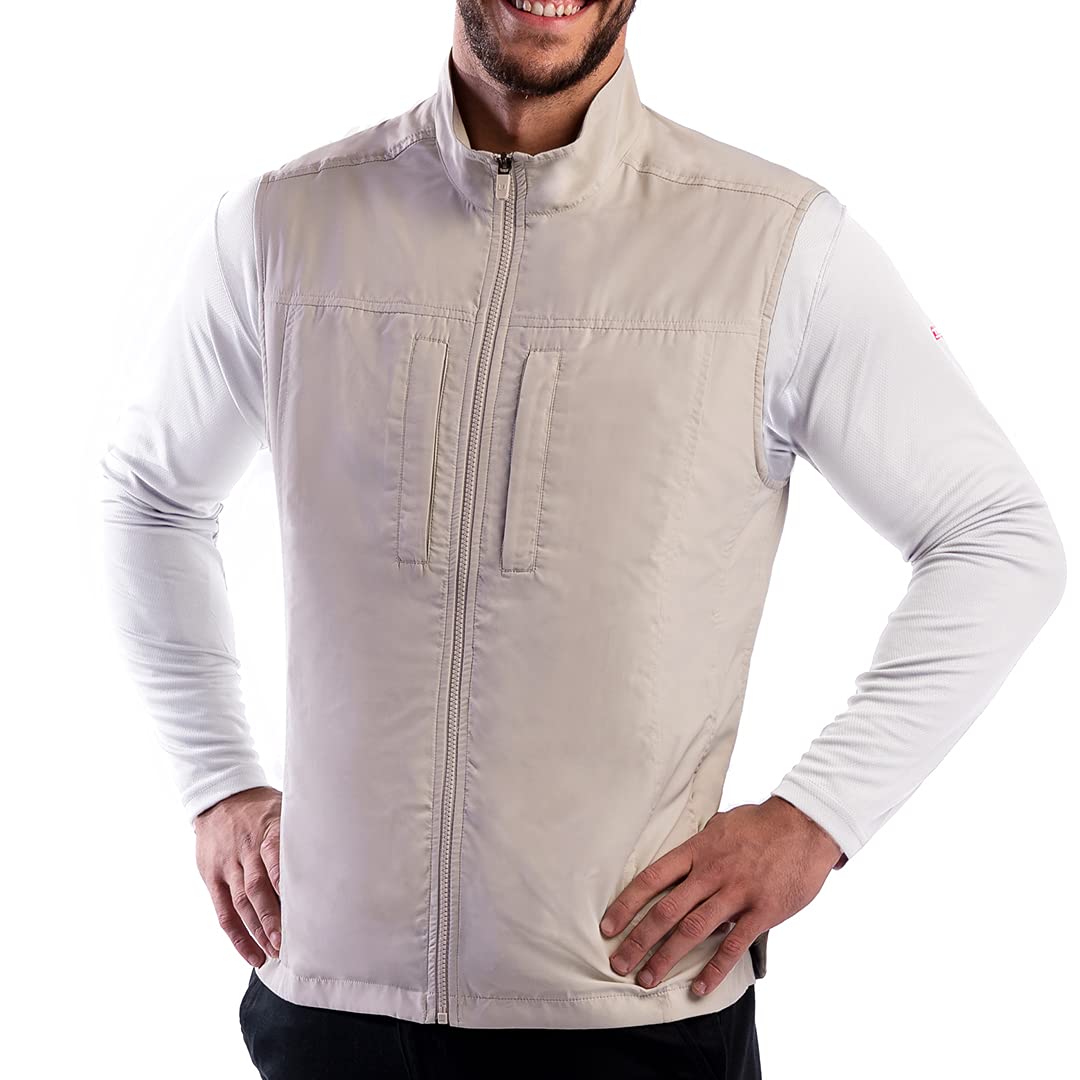 SCOTTeVEST Men's Featherweight Travel Utility Vest with 16 Pockets - Lightweight Outdoor Gear for Hiking, Fishing & Air Travel - RFID Security & Hands-Free Convenience