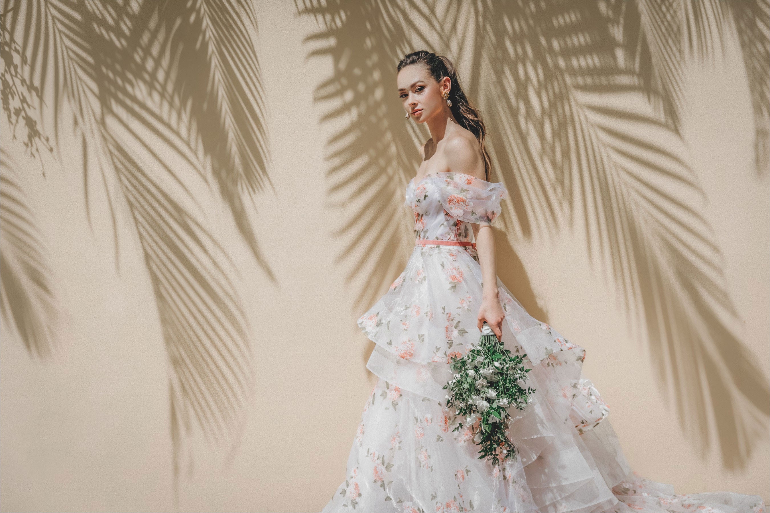 Wtoo Rosabel Floral Gown - Elegant Wedding Dress with Lace Appliques & Floral Embroidery | Perfect for Bridal Ceremonies, Formal Events & Special Occasions