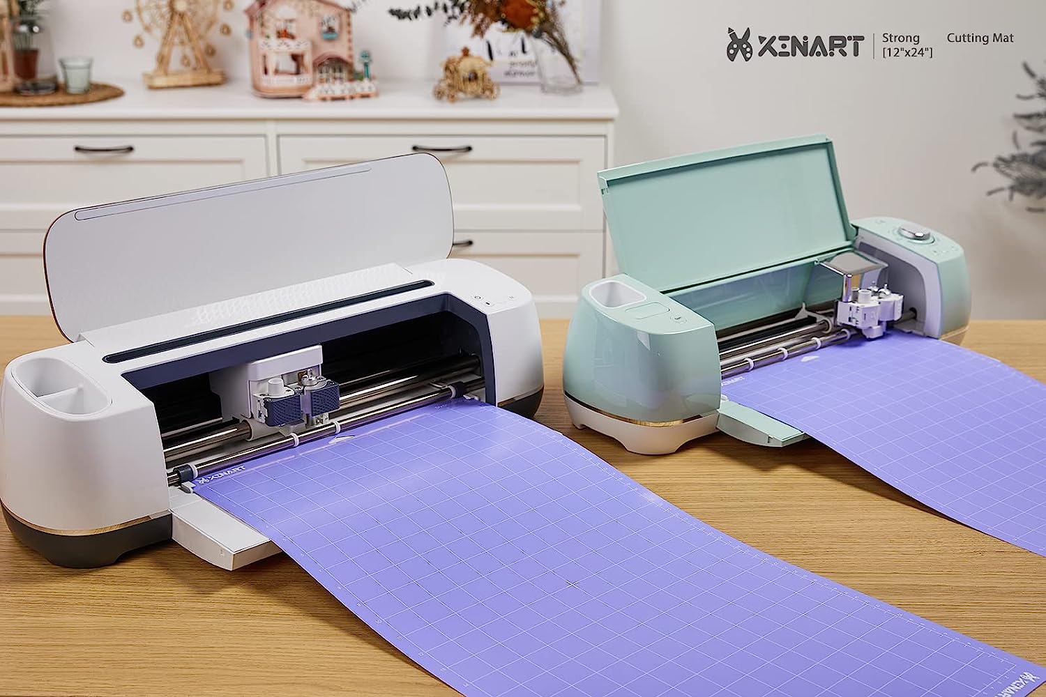 Premium 12x24 Inch Strong Adhesive Cutting Mat for Cricut Maker 3/Maker/Explore 3/Air 2 - 3-Pack Purple Quilting Mats Replacement Compatible with Cricut Machines - Perfect for DIY Crafts, Scrapbooking & Vinyl Projects