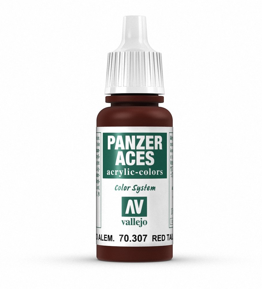 Vallejo Acrylic Paint - German Red Tail Light for Model Cars & Miniatures - Perfect for Airbrush, Hand Painting, and Scale Modeling Projects