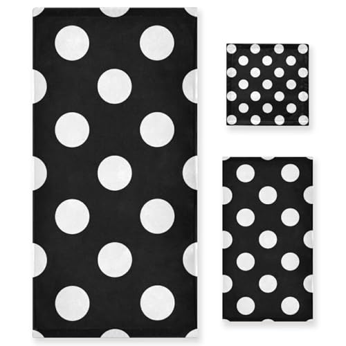 Black White Polka Dot