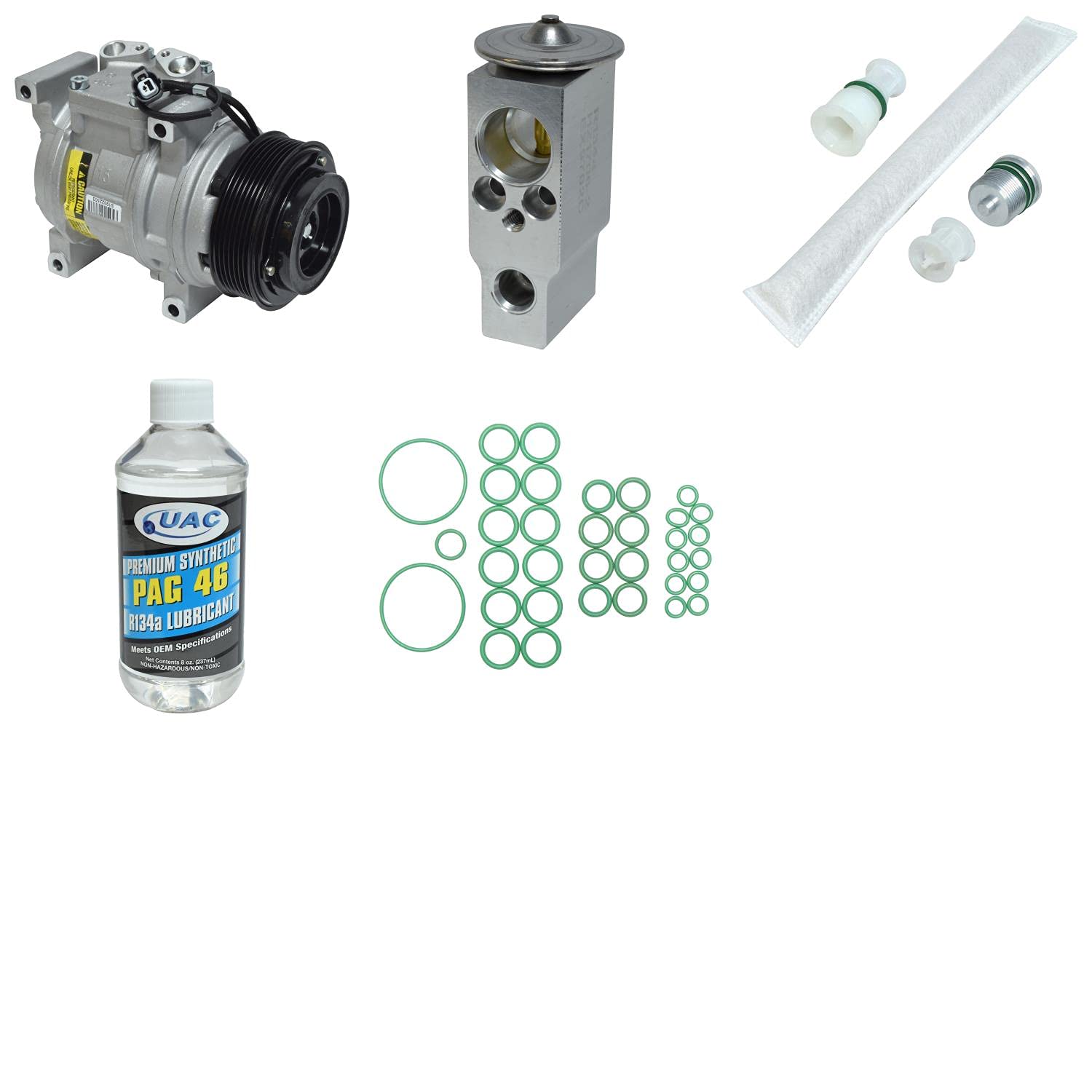 Universal Air Conditioner KT 4785 A/C Compressor & Component Kit - Replacement Parts for Car, Truck & RV AC Systems - Keep Your Vehicle Cool in Summer