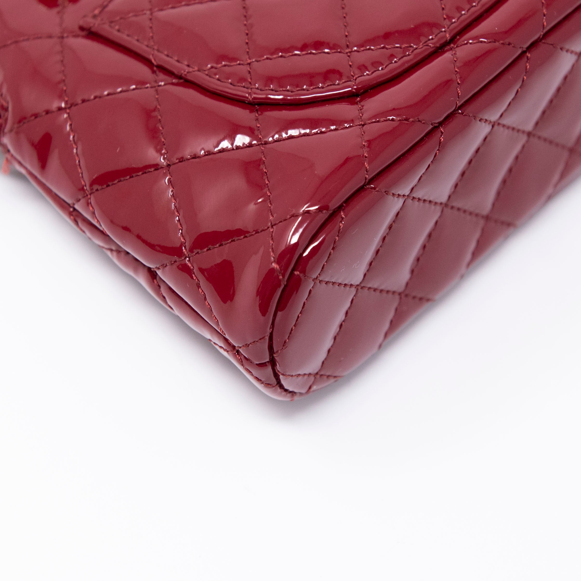Chanel Burgundy Coco Quilted Leather Crossbody Clutch Bag with Chain - Perfect for Evening Parties, Weddings & Special Occasions