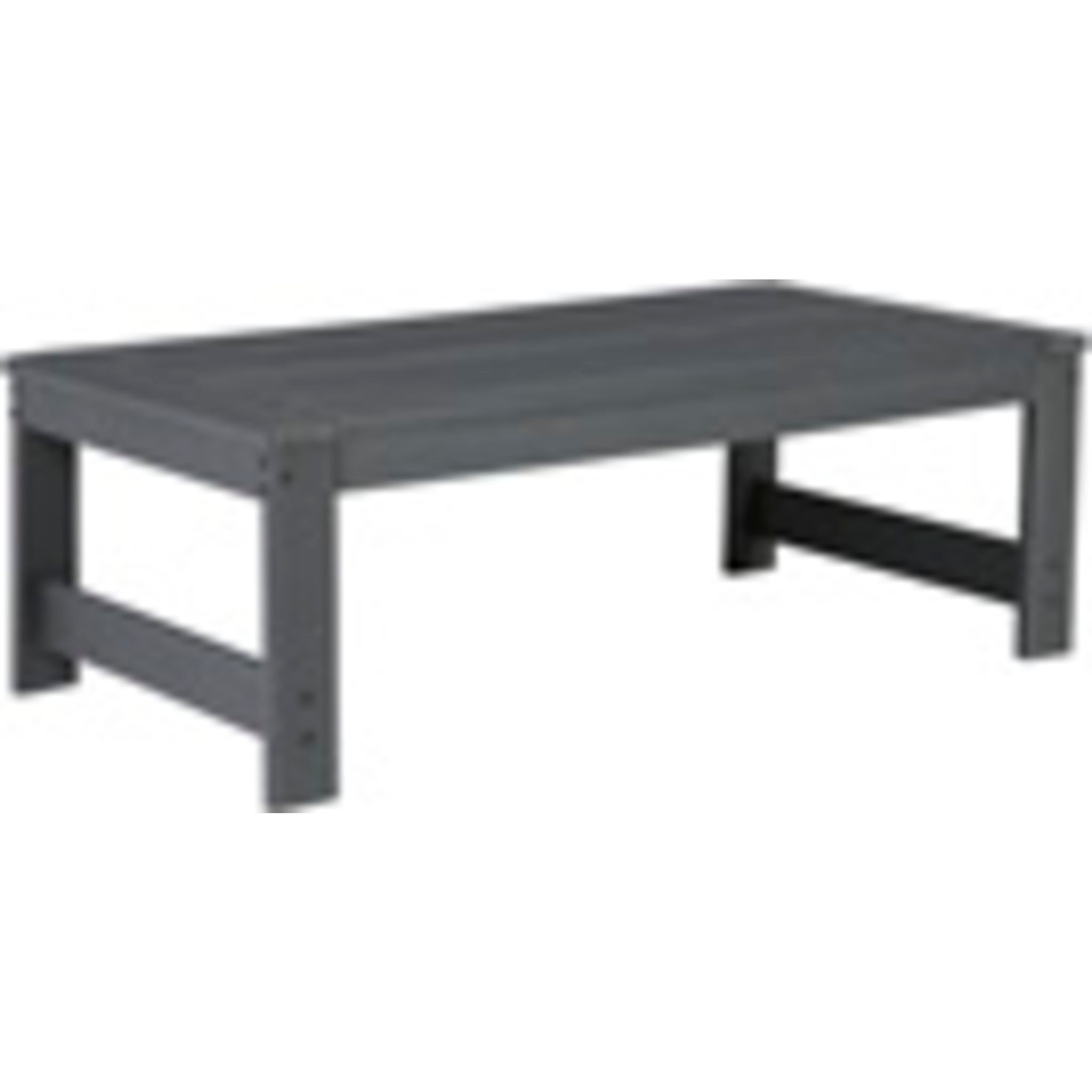 Amora Outdoor Coffee Table - Weather-Resistant Charcoal Gray Patio Furniture for Garden, Deck & Poolside Use