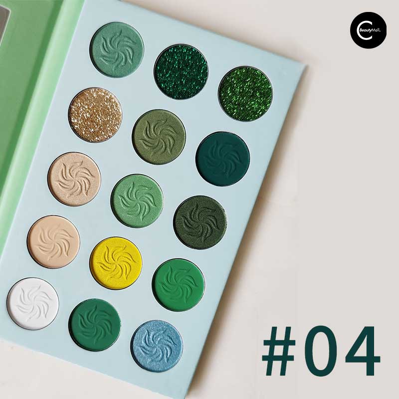 DE'LANCI Afflano Enchanted Emerald Eyeshadow Palette - Long Lasting Pigmented Makeup for Party, Wedding & Night Out - Vegan & Cruelty Free