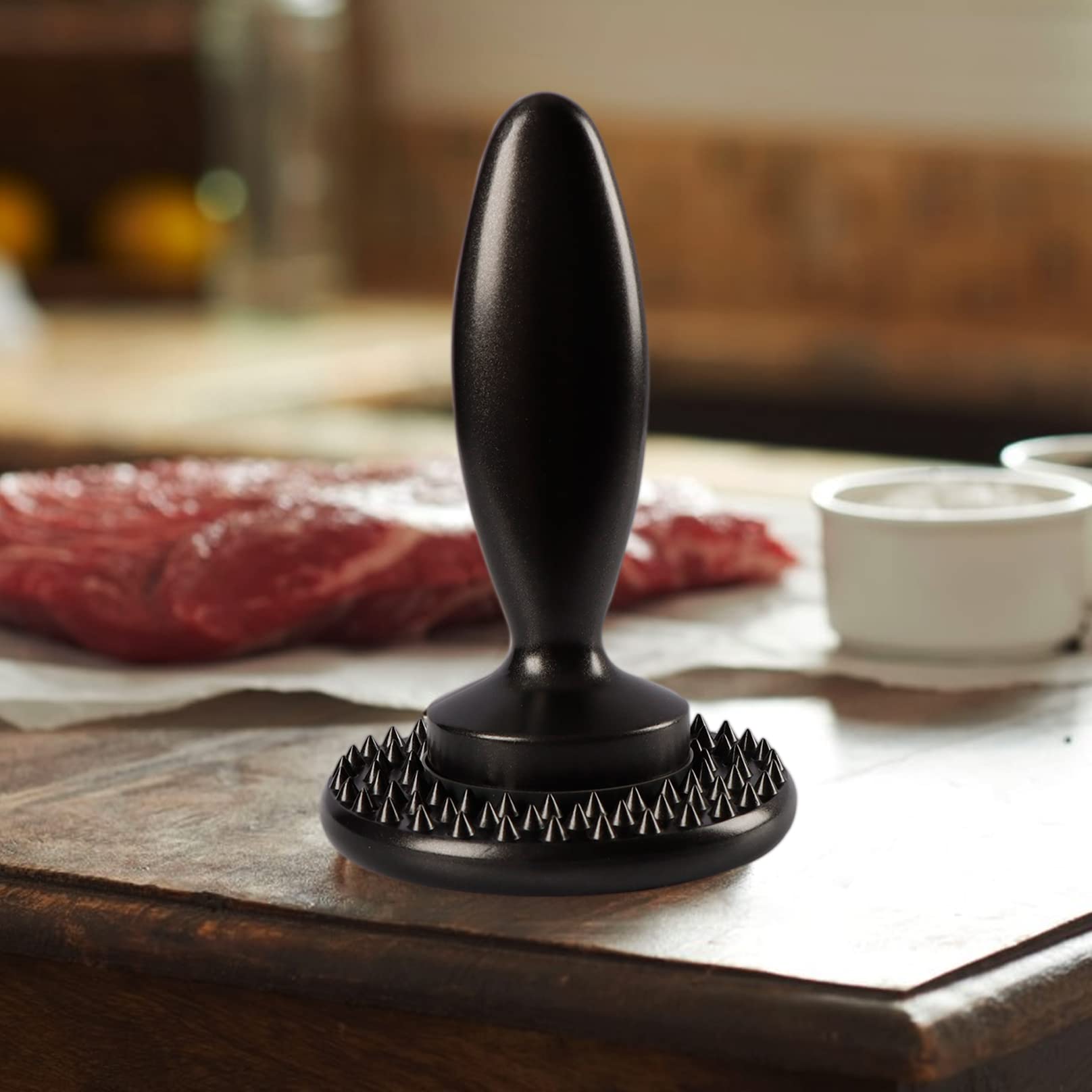 KAYCROWN Dual-Sided Burger Press & Meat Tenderizer - Stainless Steel Hamburger Patty Maker for Beef, Steak & Poultry - Perfect for BBQ, Grilling & Home Cooking