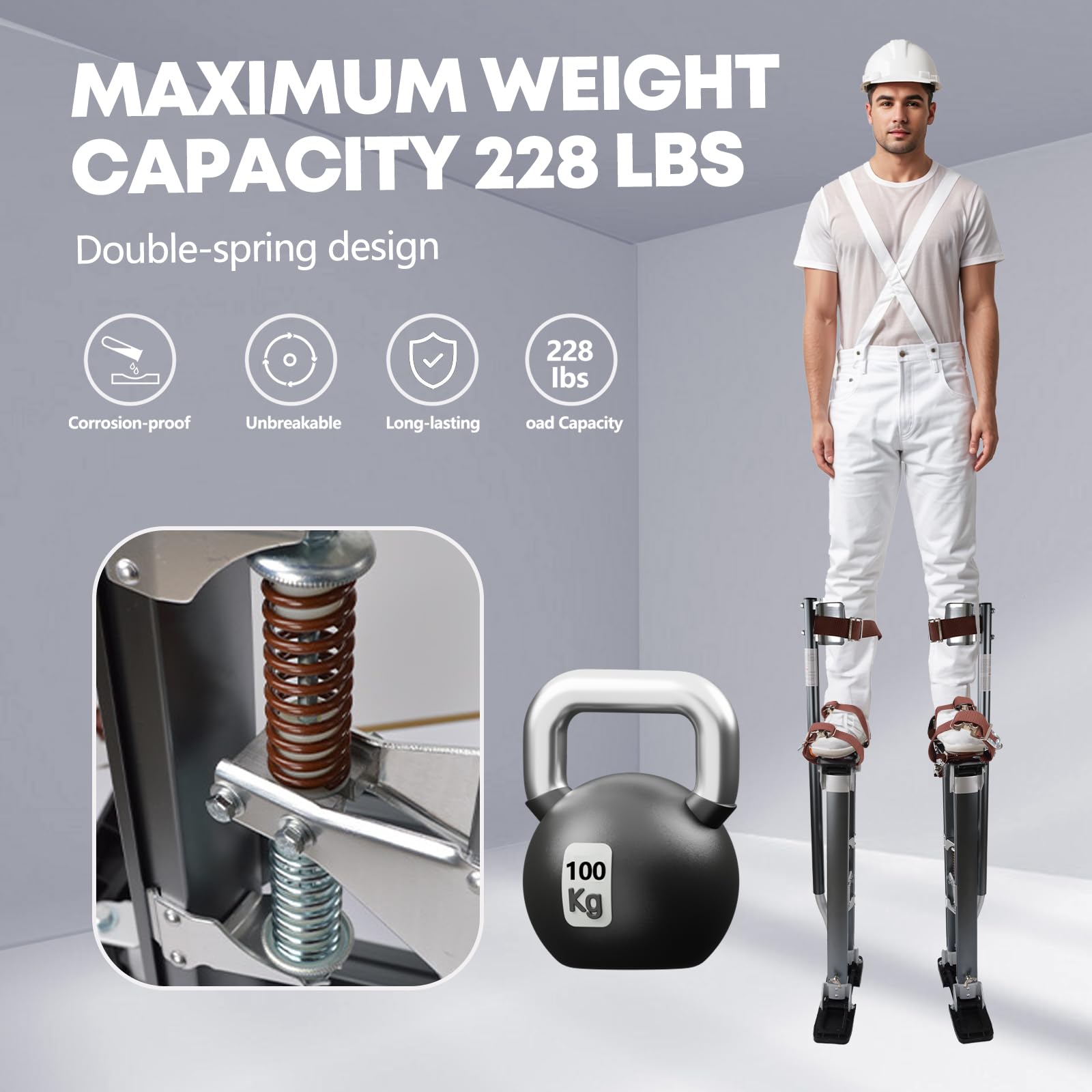 Professional Aluminum Drywall Stilts 24