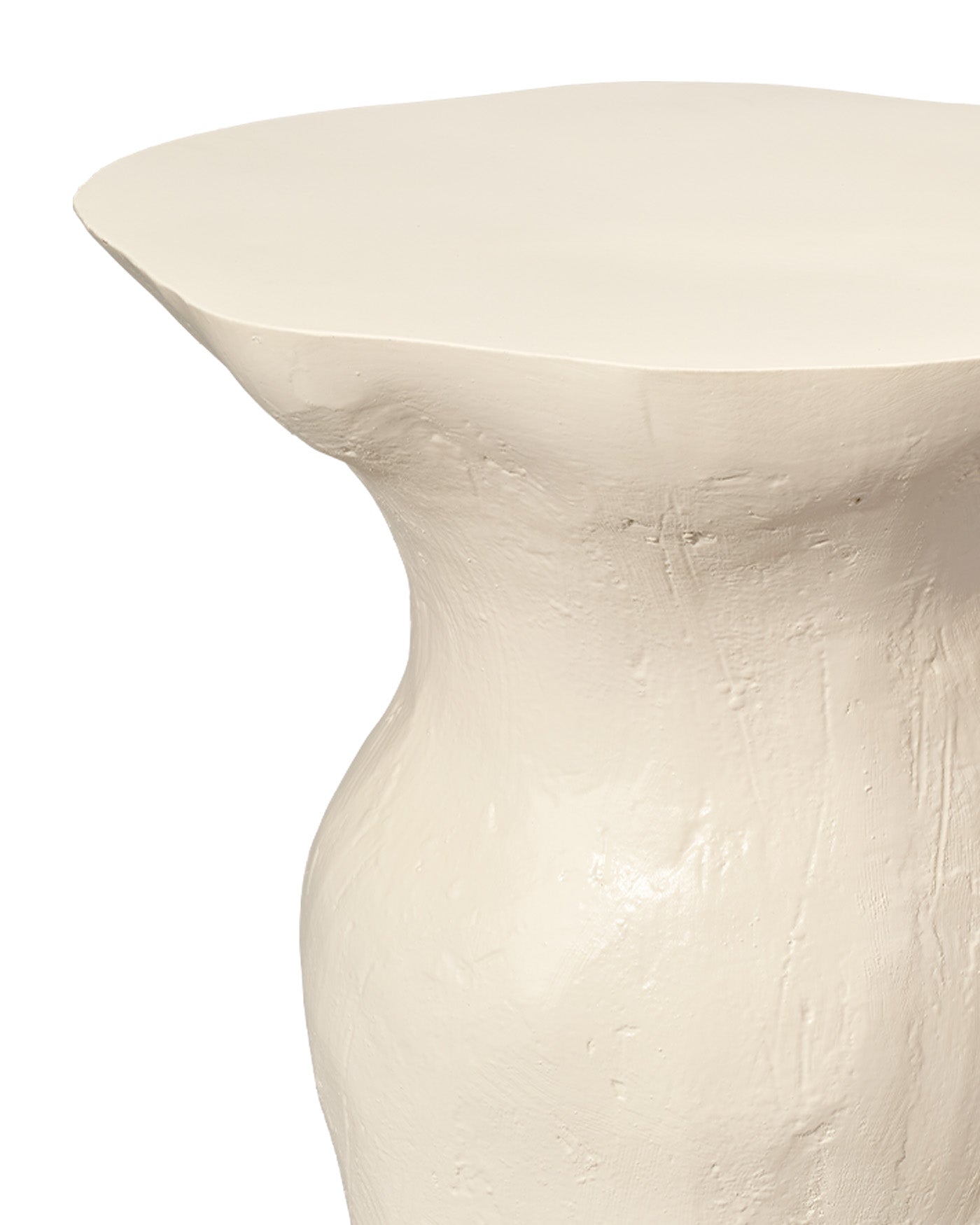 Modern Sculptural Side Table - Minimalist Accent Table for Living Room, Bedroom & Office - Small End Table with Unique Design for Home Decor