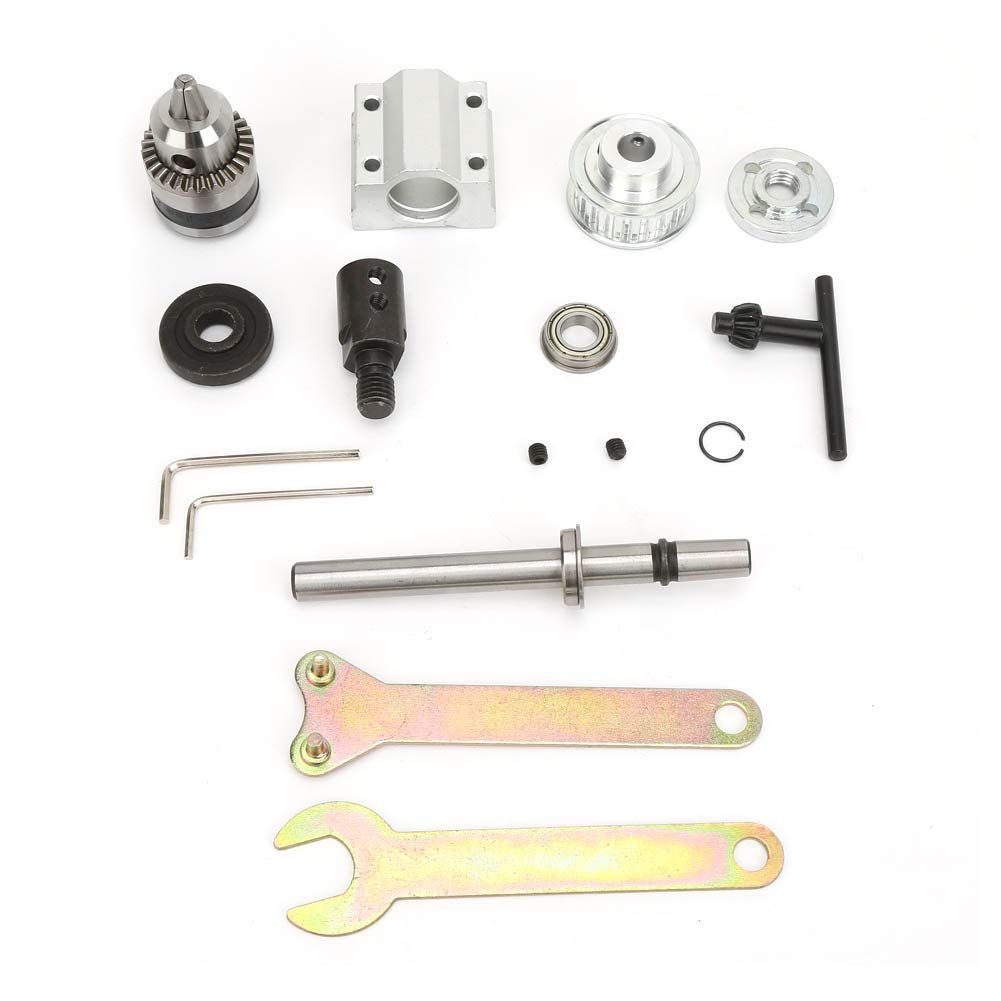 High Precision Unpowered Spindle Assembly for Table Drill DIY - B10 Drill Chuck with M10 Shaft Sleeve | Perfect for DIY Table Saw, Bench Drill & Woodworking Projects