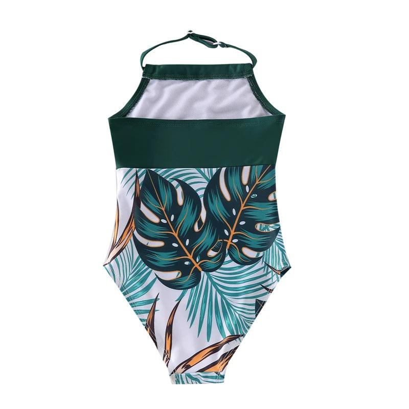 Matching Mother Daughter Swimsuits for Women & Girls - Cute Floral Printed Beach Swimwear Set for Pool, Vacation & Family Photos