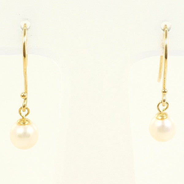 18K Yellow Gold Pearl Earrings for Women - Classic Elegant Jewelry Gift for Wedding, Anniversary & Special Occasions
