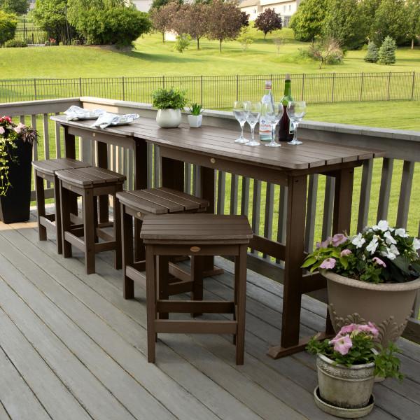 Lehigh 6-Piece Counter Height Balcony Patio Set - Outdoor Dining & Relaxing Furniture for Small Spaces