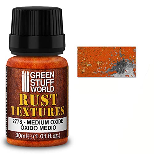 Green Stuff World Rust Textures for Miniature Models - Medium Oxide 2778 - Perfect for Wargaming, Dioramas & Scale Model Painting